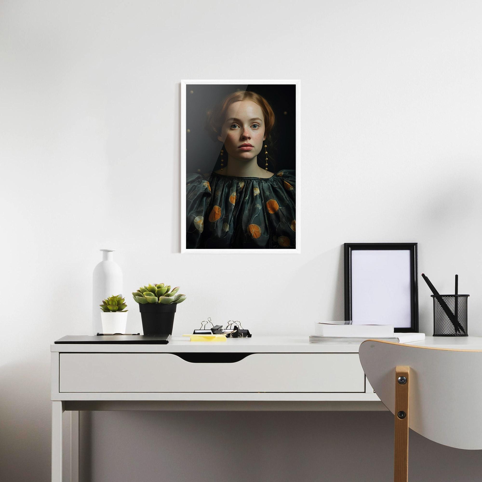 Poster Înrămat Vintage Red Hair mockup 7