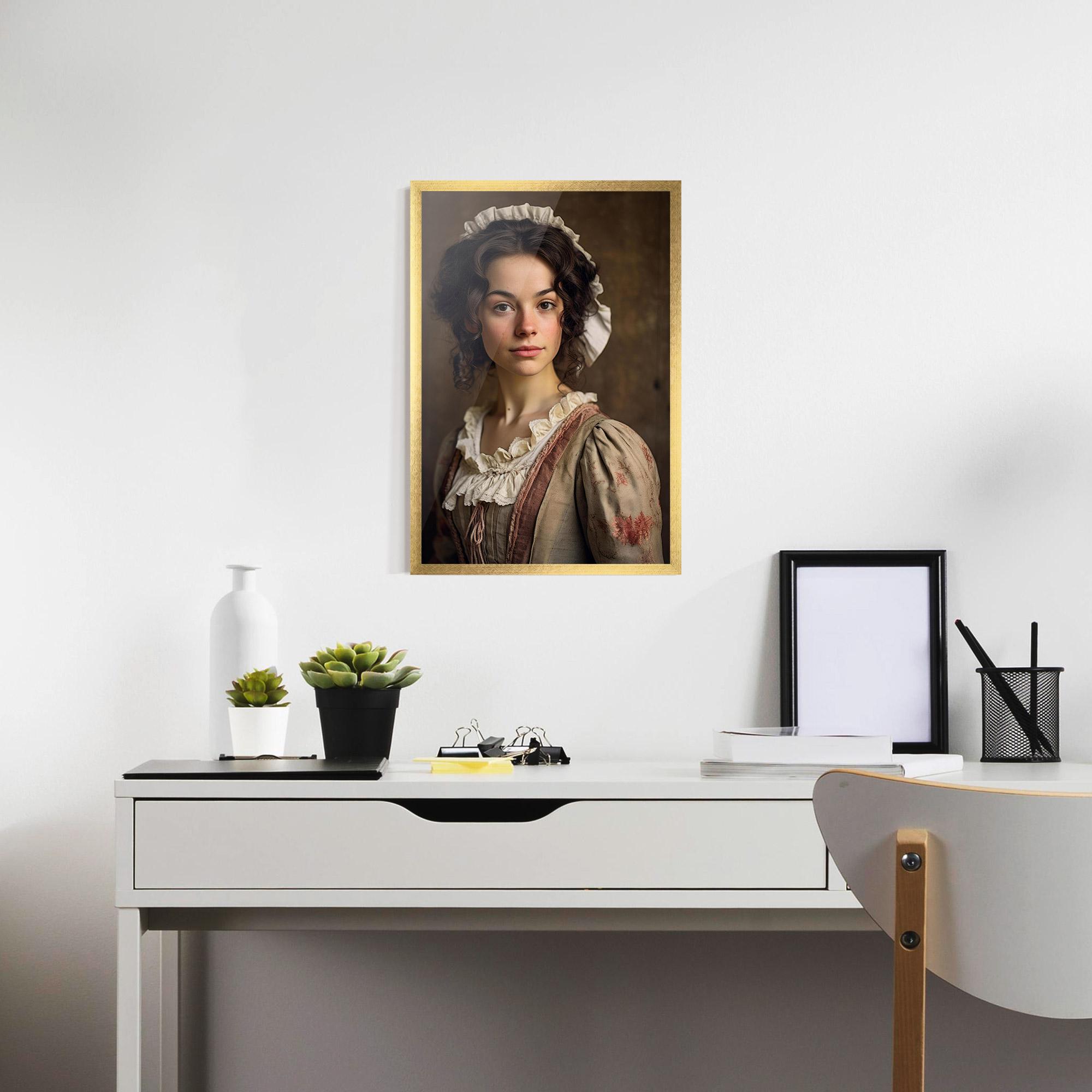 Poster Înrămat Light Green Dress mockup 7