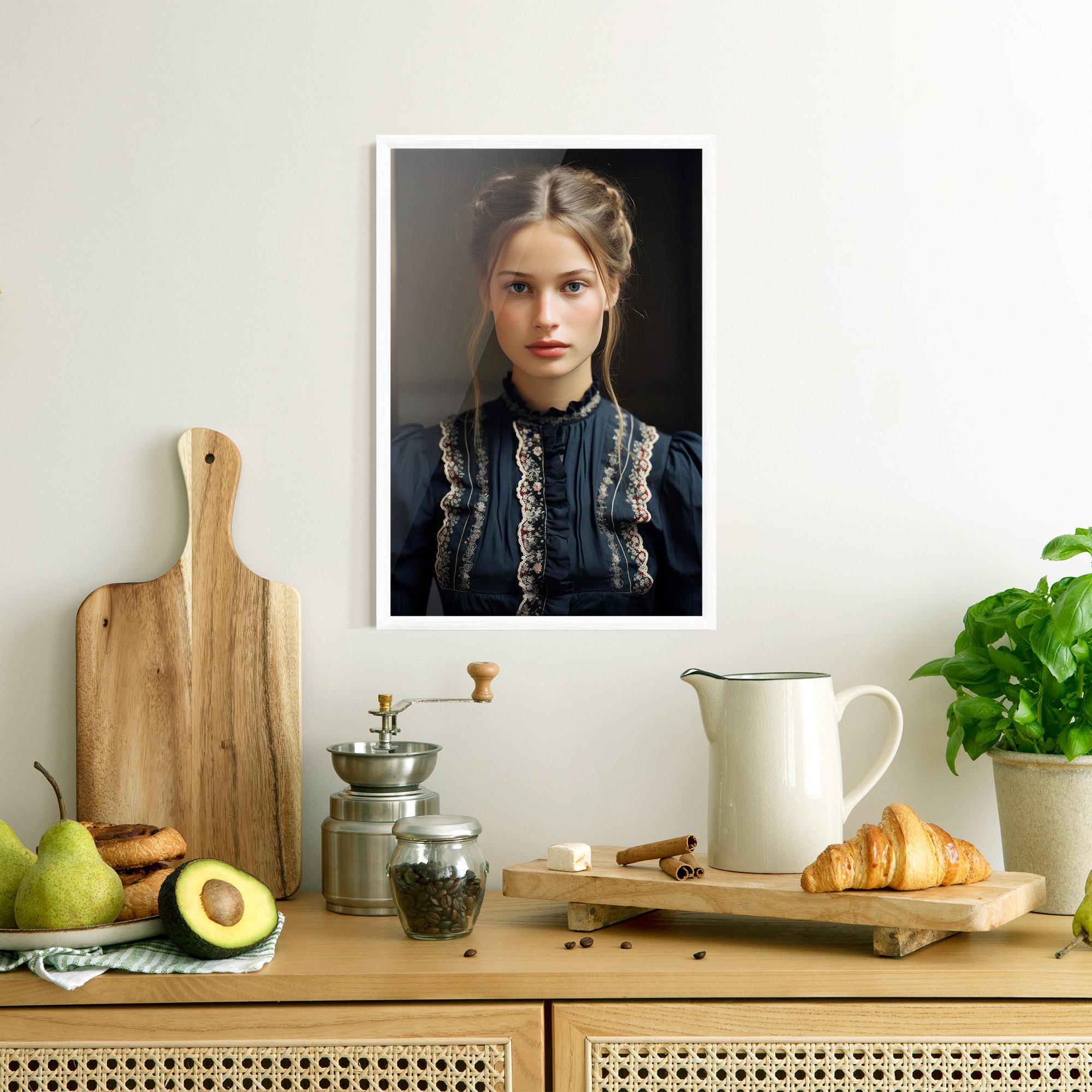 Poster Înrămat Vintage Blue Eyes mockup 8