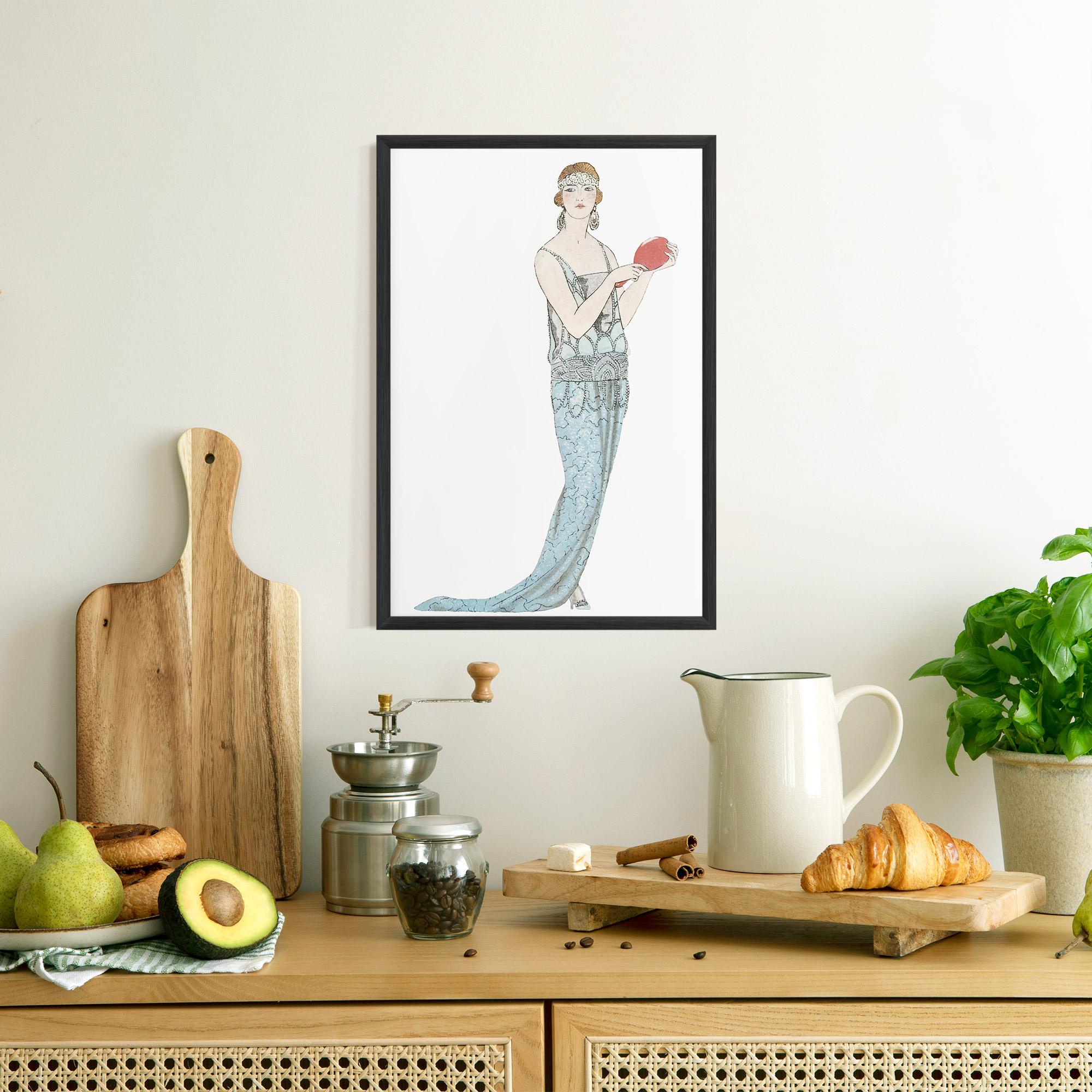 Poster Înrămat Vintage Old Drawing mockup 8