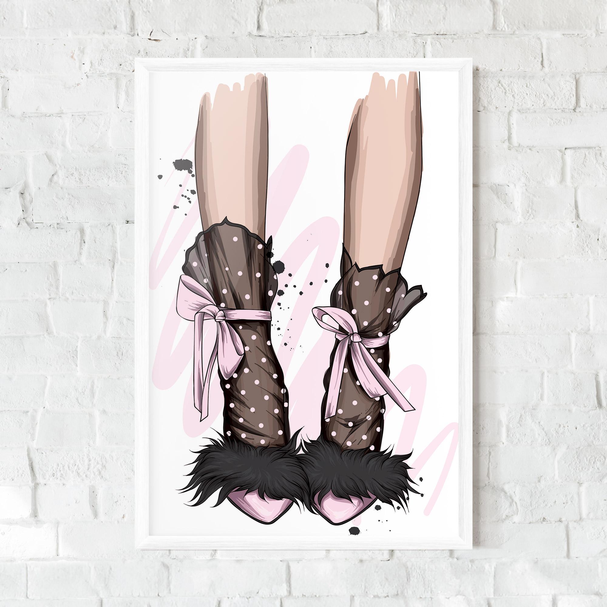 Poster Înrămat Black Cute Heels mockup 0