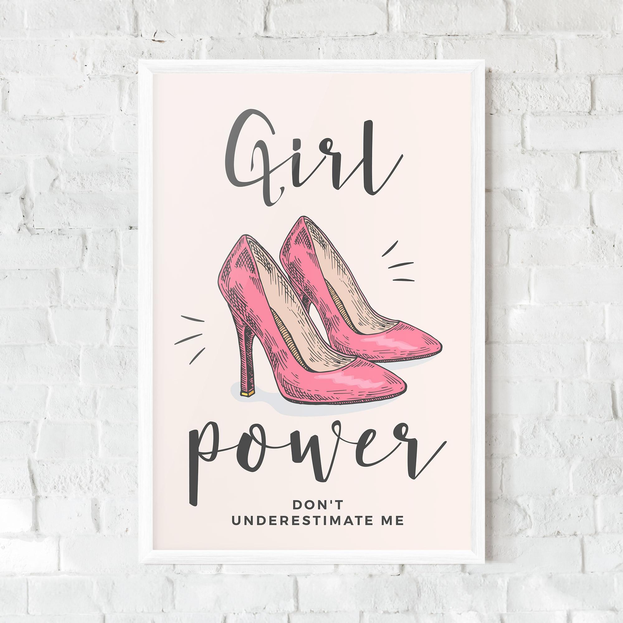 Poster Înrămat Girl Power mockup 0