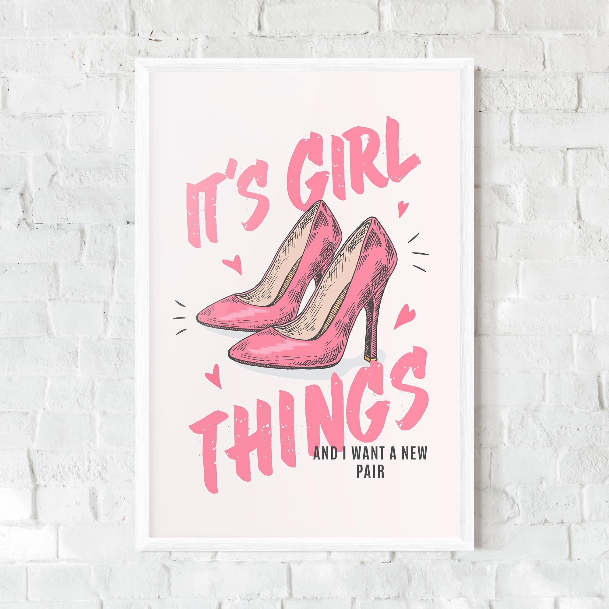 Poster Înrămat Girl Things mockup 0