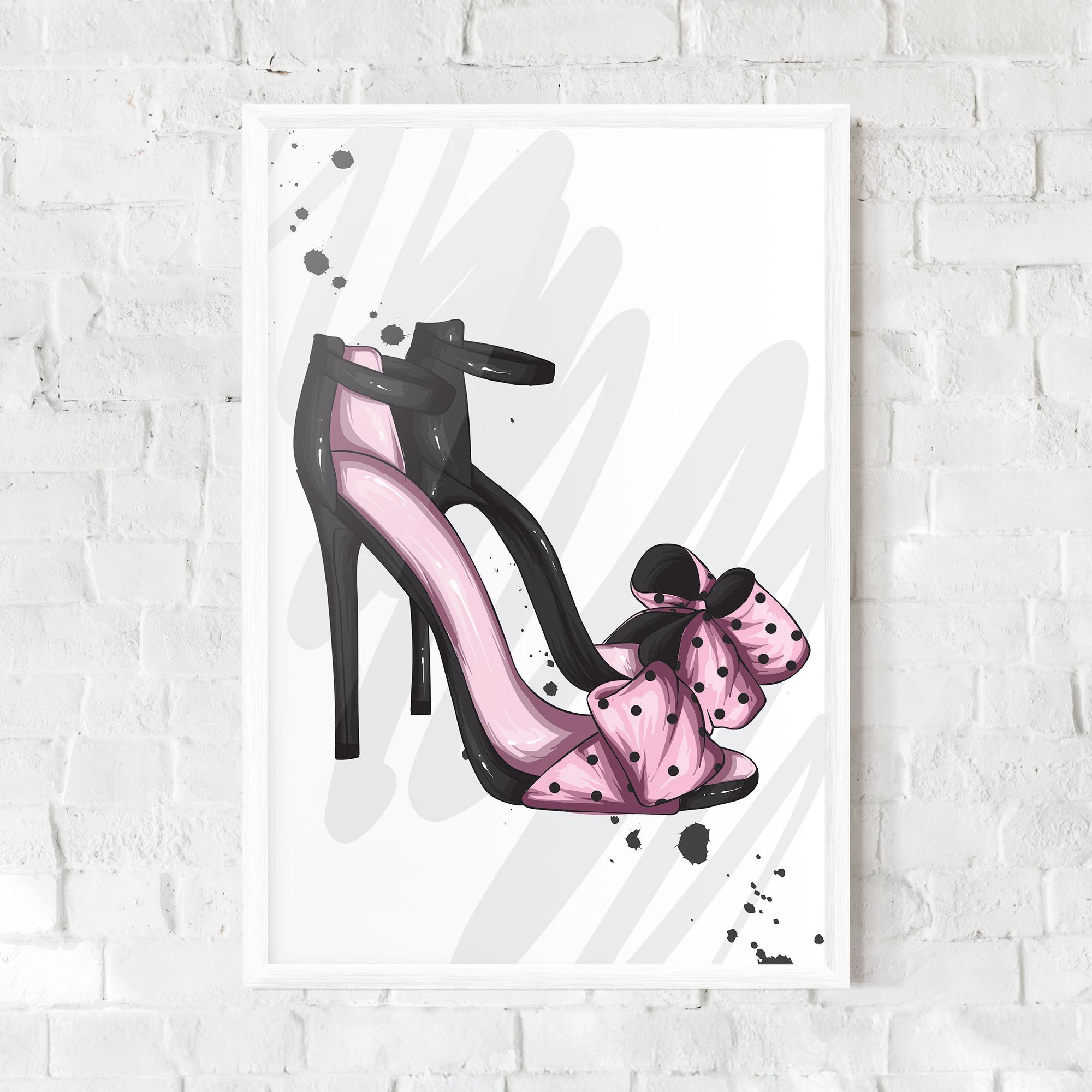 Poster Înrămat Pink Black Heels mockup 0