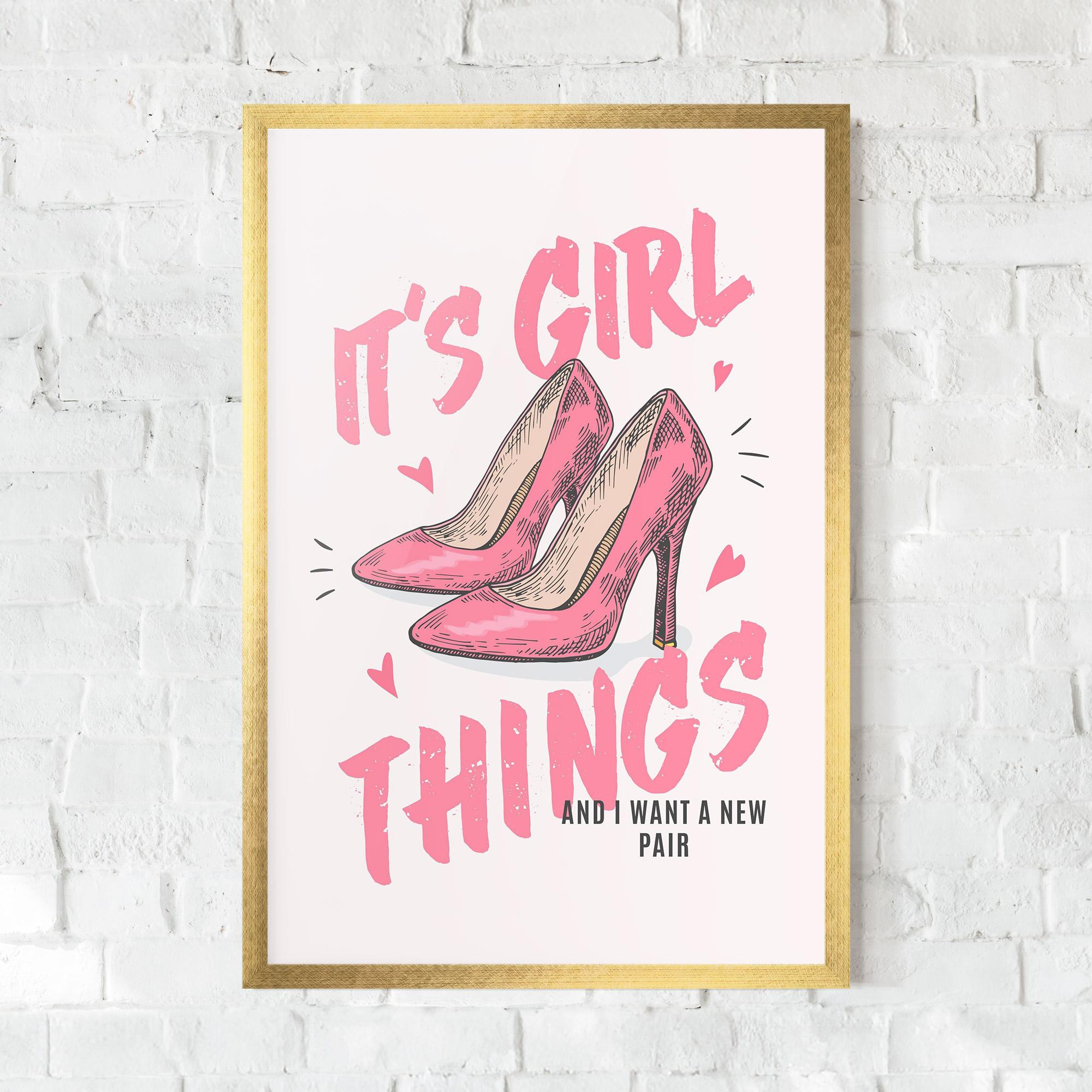 Poster Înrămat Girl Things mockup 0