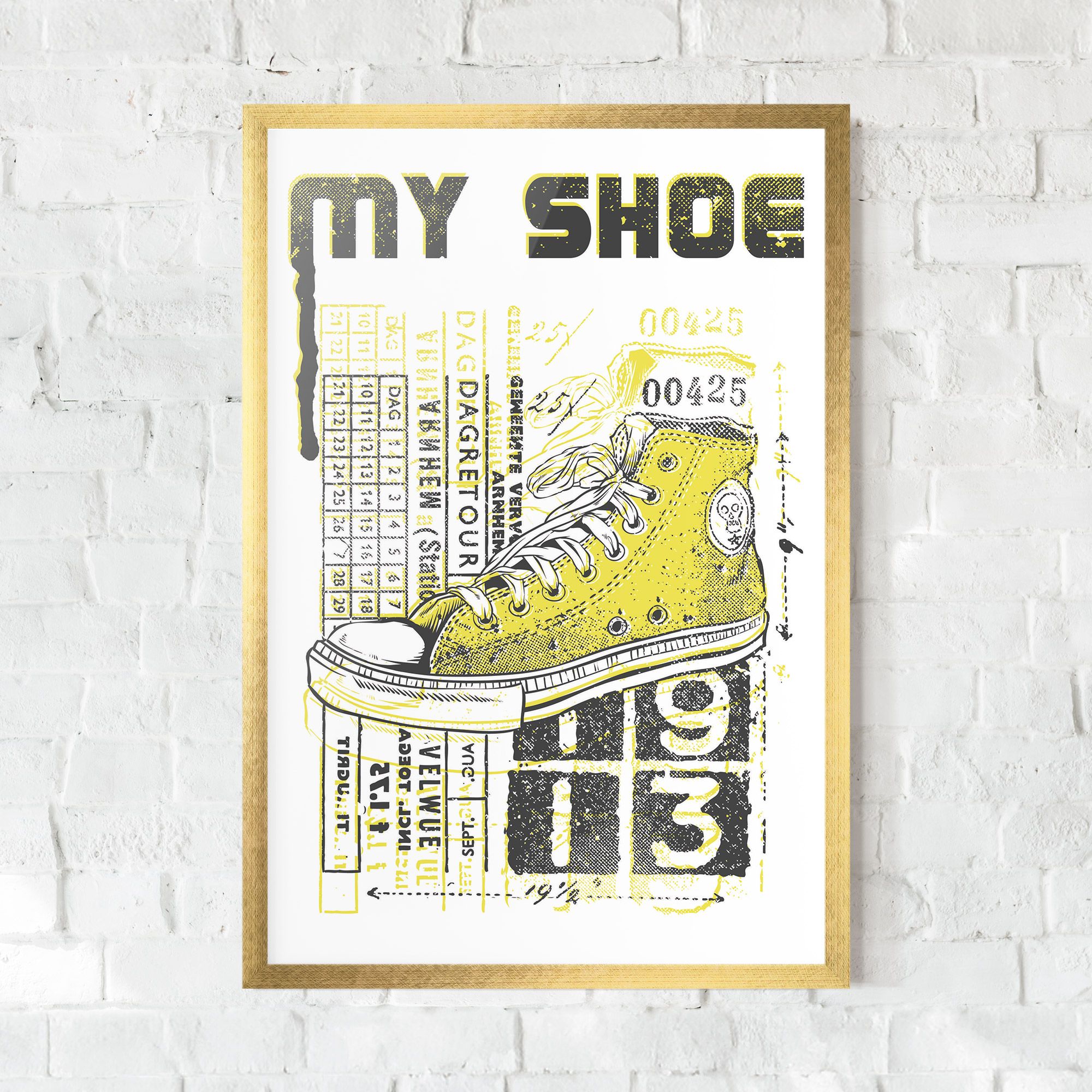 My Shoe Yellow mockup 0