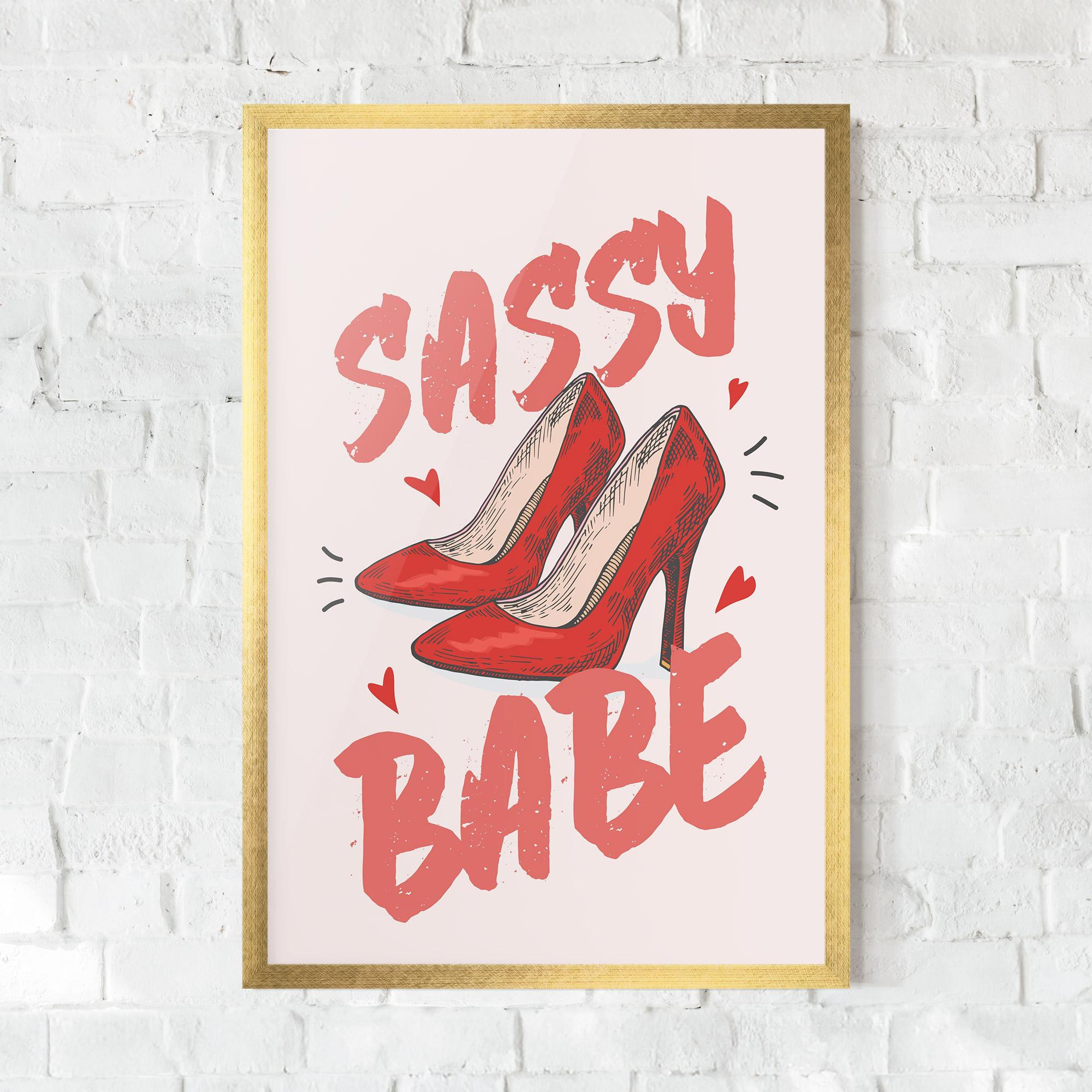 Poster Înrămat Sassy Babe mockup 0
