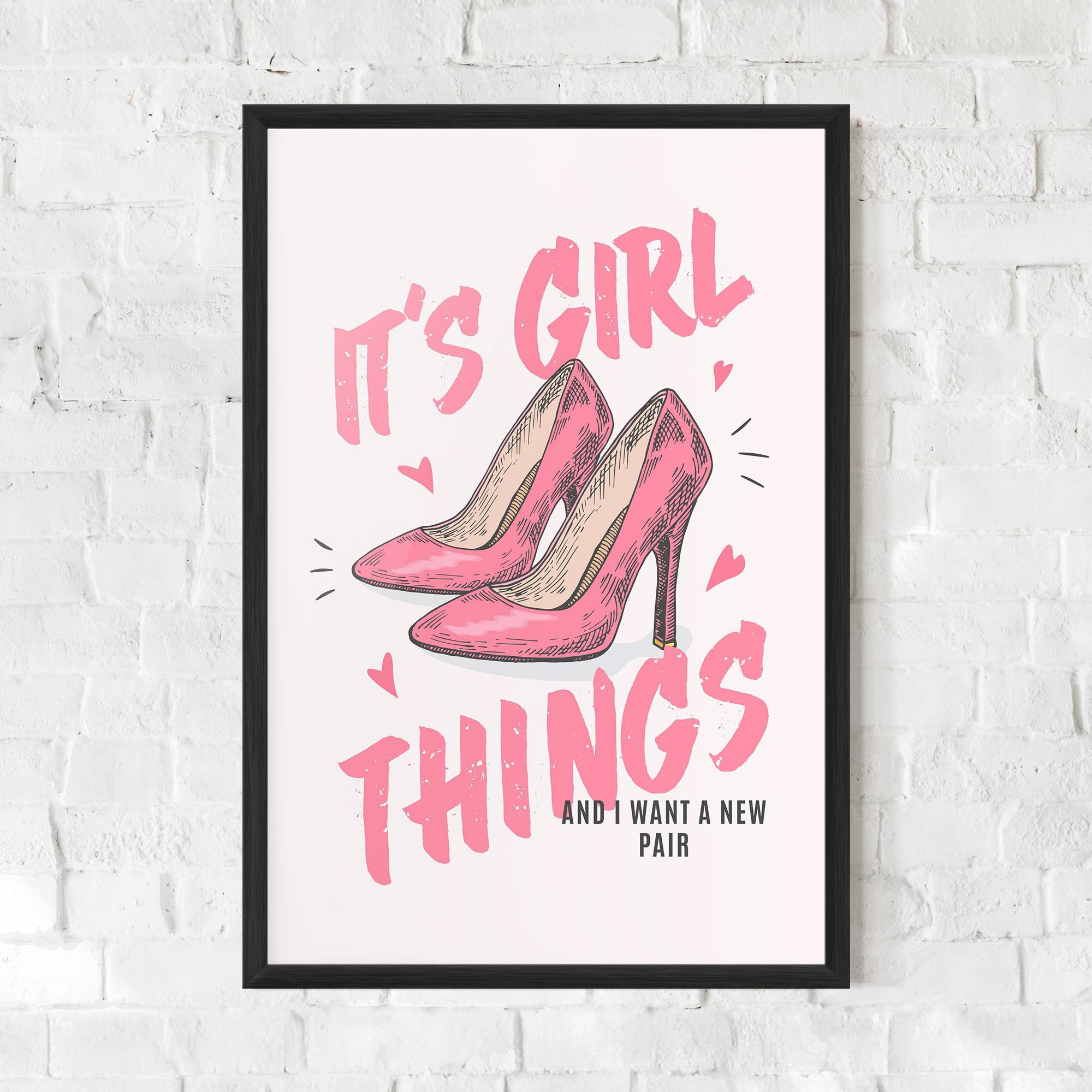 Poster Înrămat Girl Things mockup 0