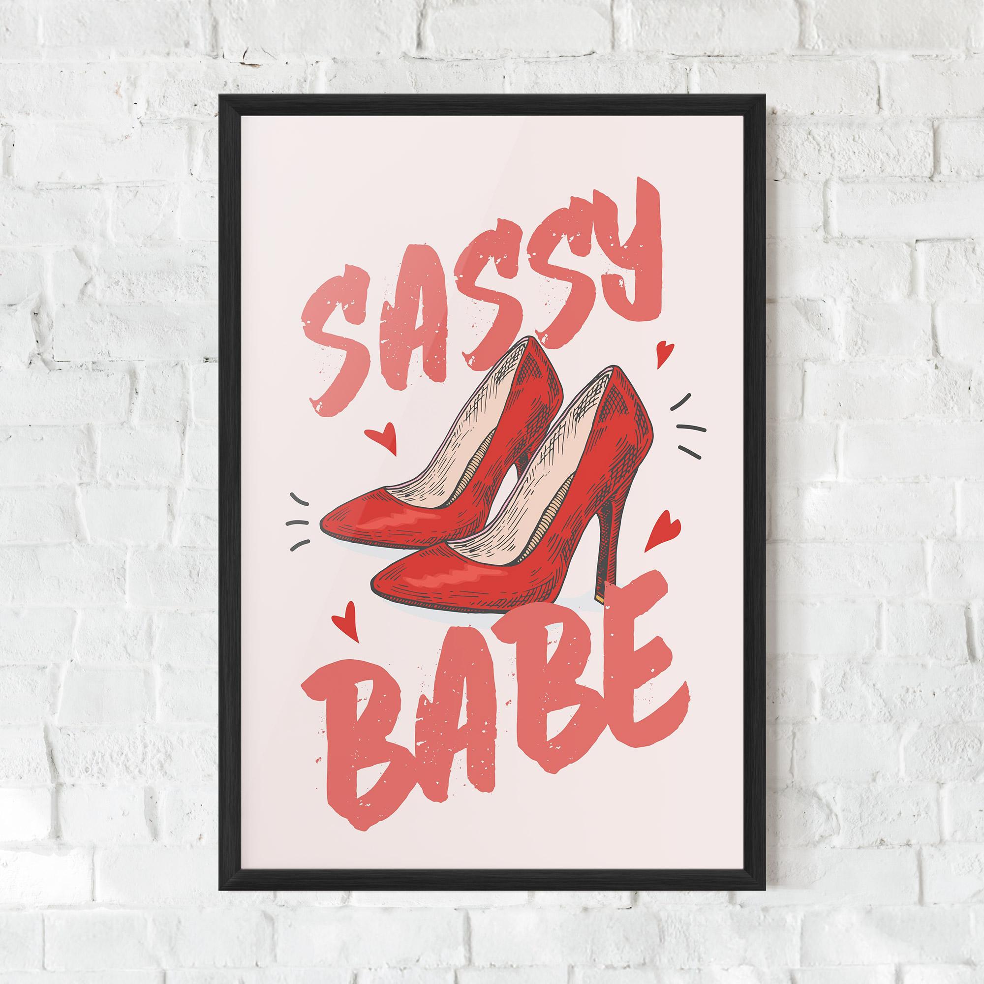 Poster Înrămat Sassy Babe mockup 0