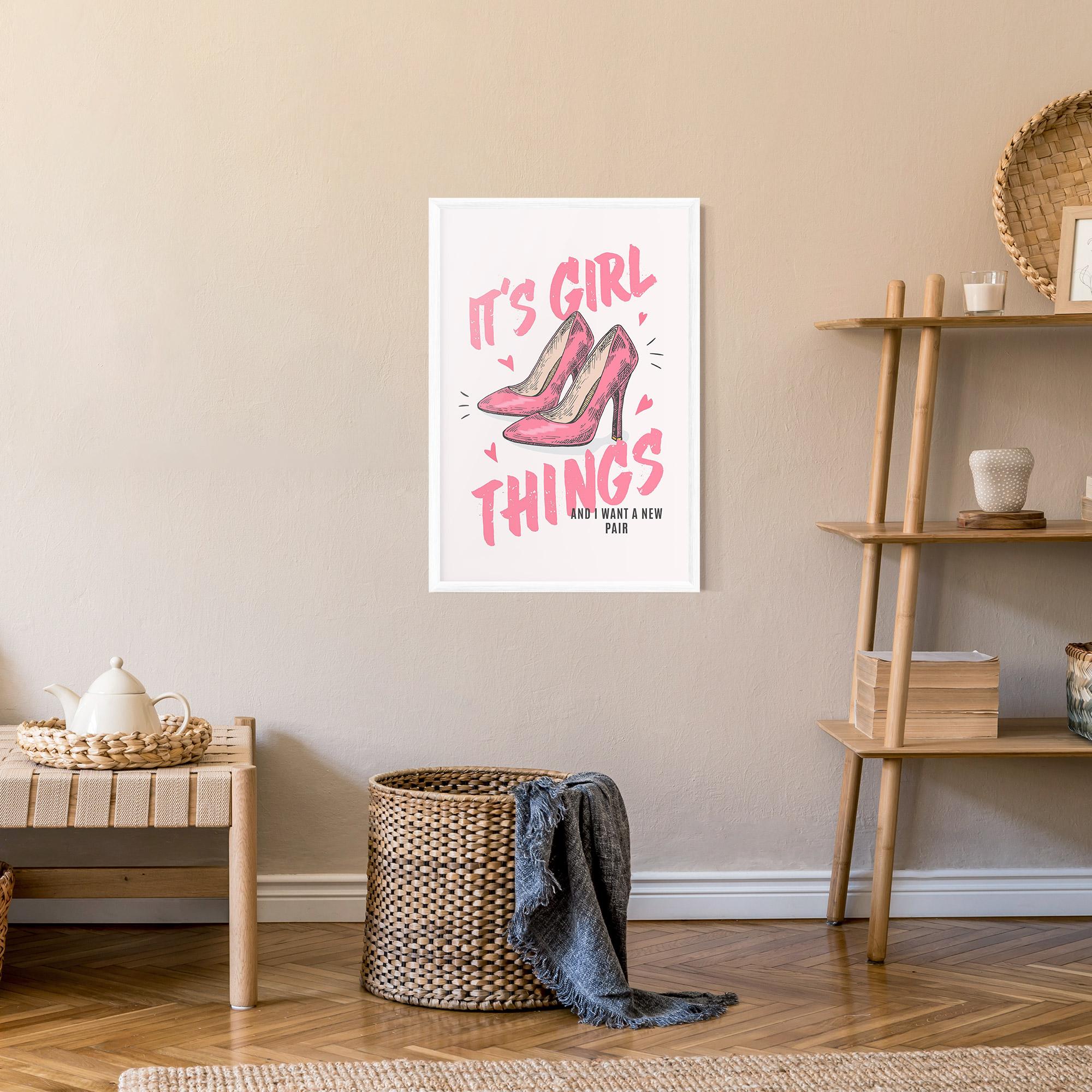 Poster Înrămat Girl Things mockup 9