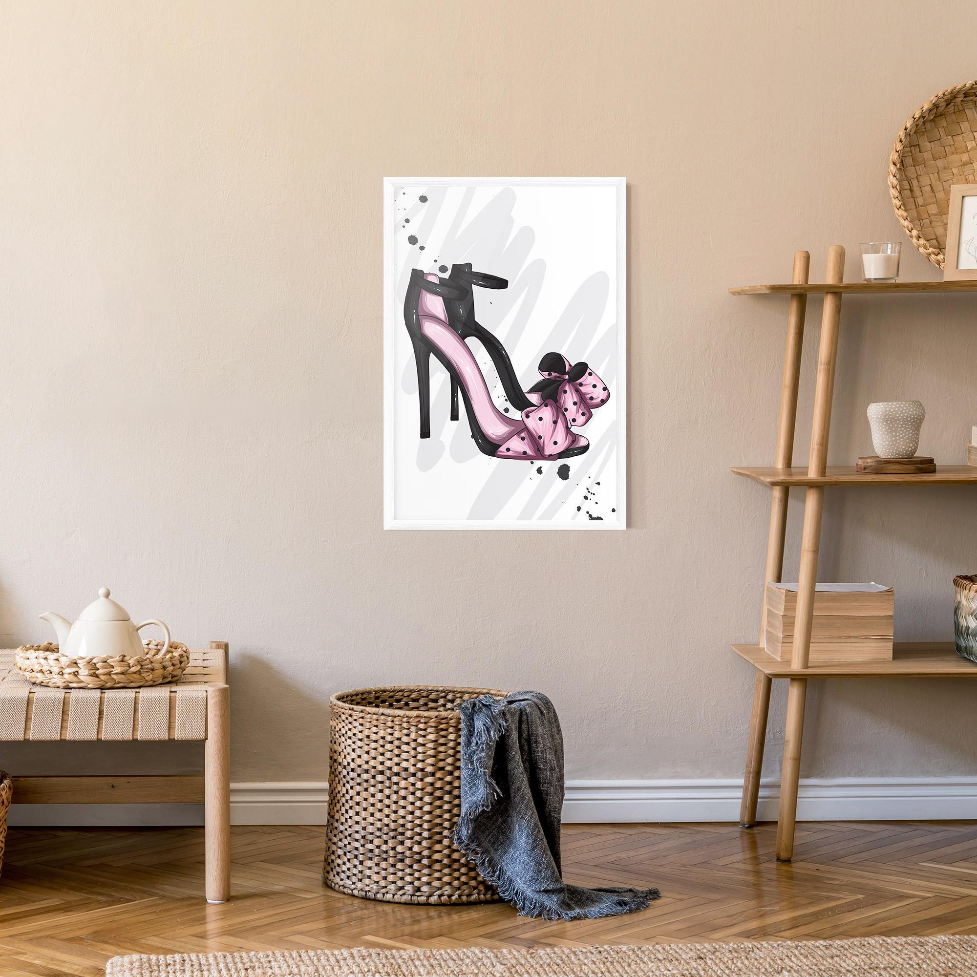 Poster Înrămat Pink Black Heels mockup 9