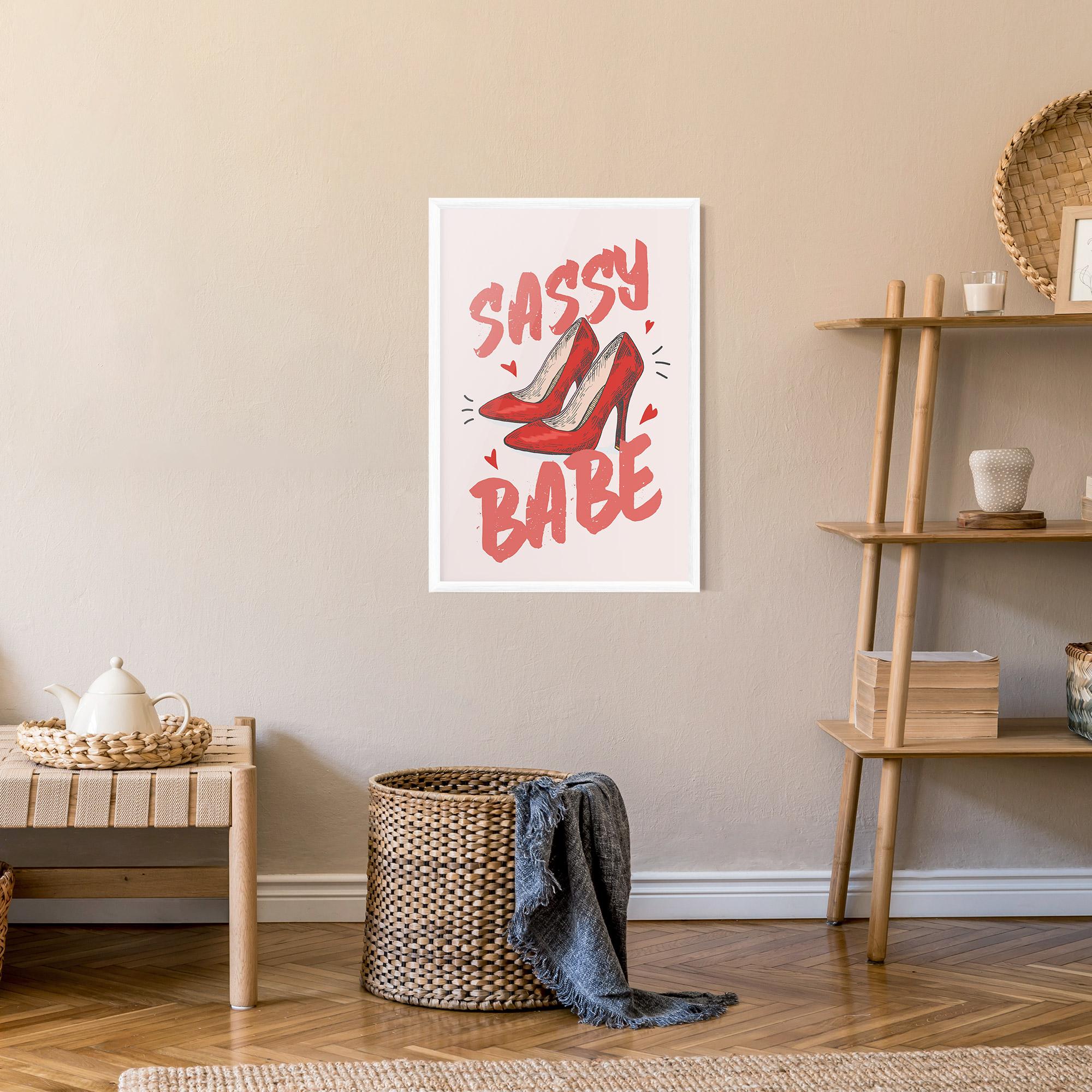 Poster Înrămat Sassy Babe mockup 9