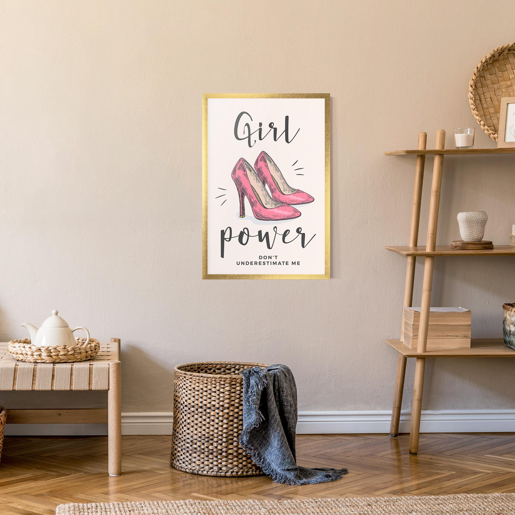 Poster Înrămat Girl Power mockup 9
