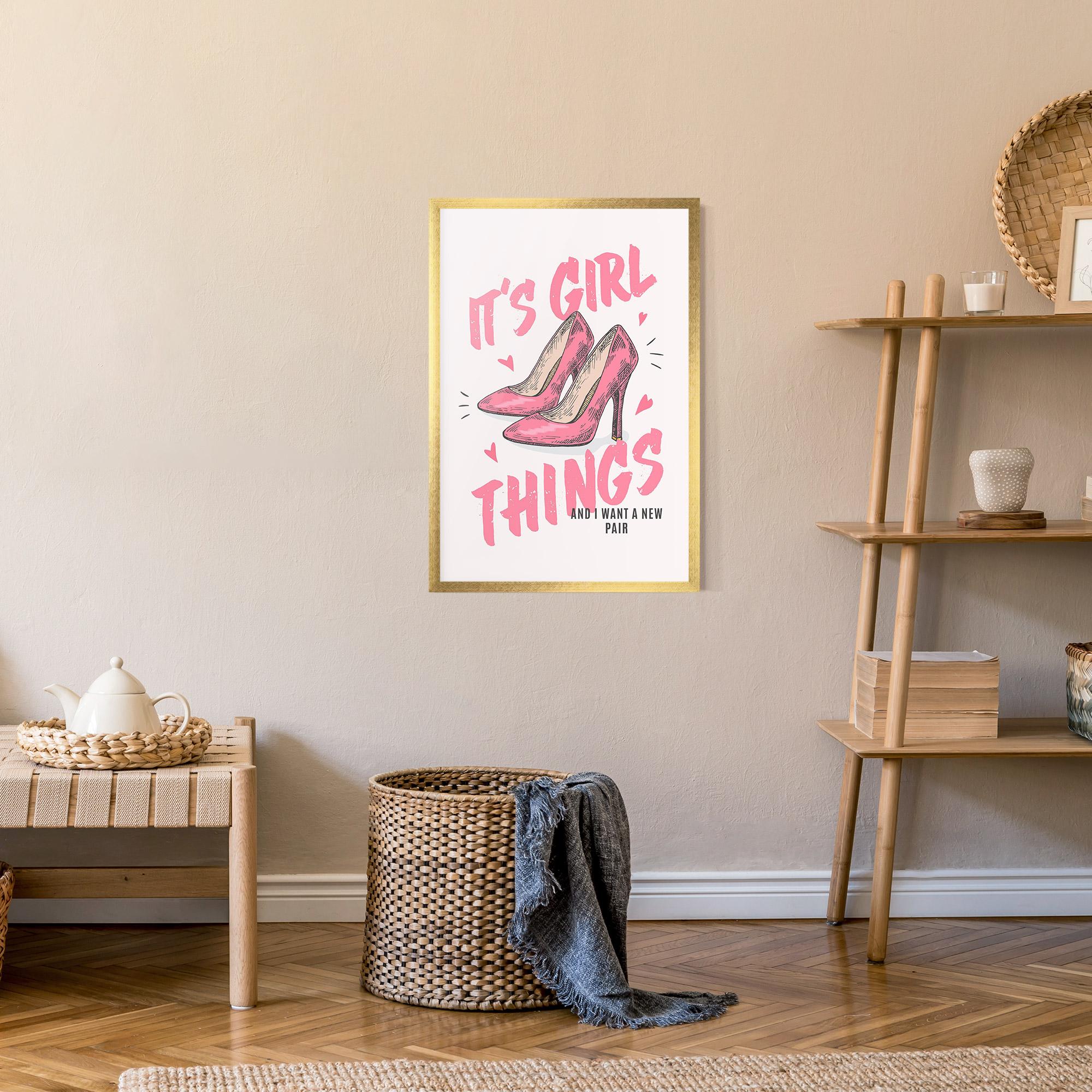 Poster Înrămat Girl Things mockup 9