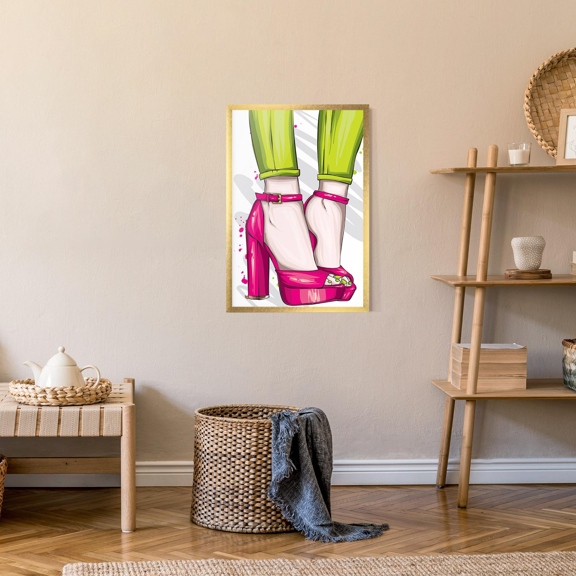 Poster Înrămat Green Nails mockup 9