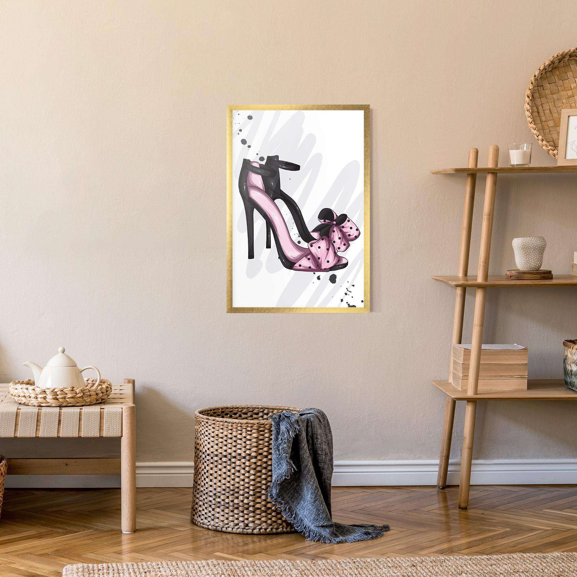 Poster Înrămat Pink Black Heels mockup 9