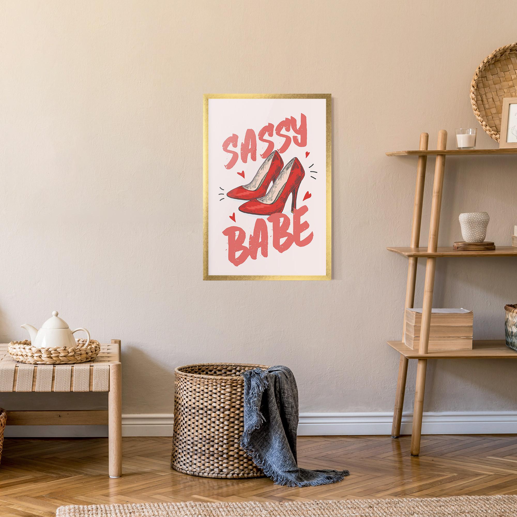 Poster Înrămat Sassy Babe mockup 9