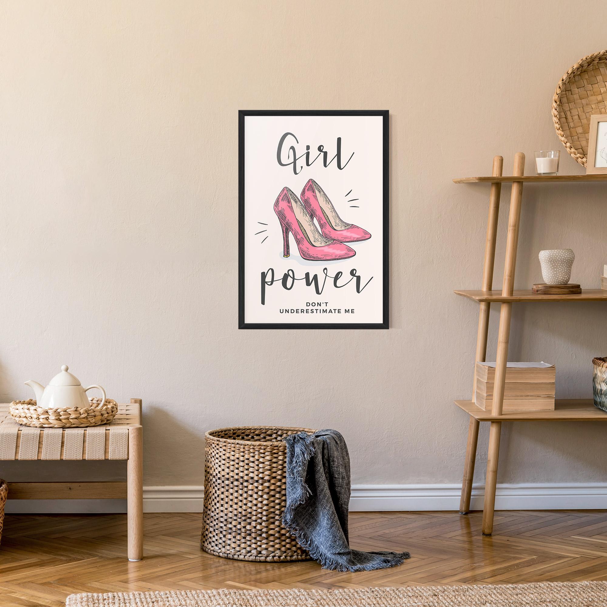 Poster Înrămat Girl Power mockup 9
