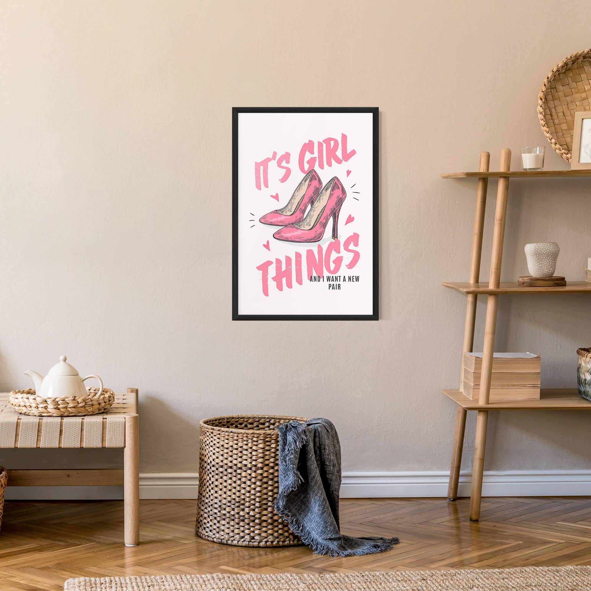 Poster Înrămat Girl Things mockup 9