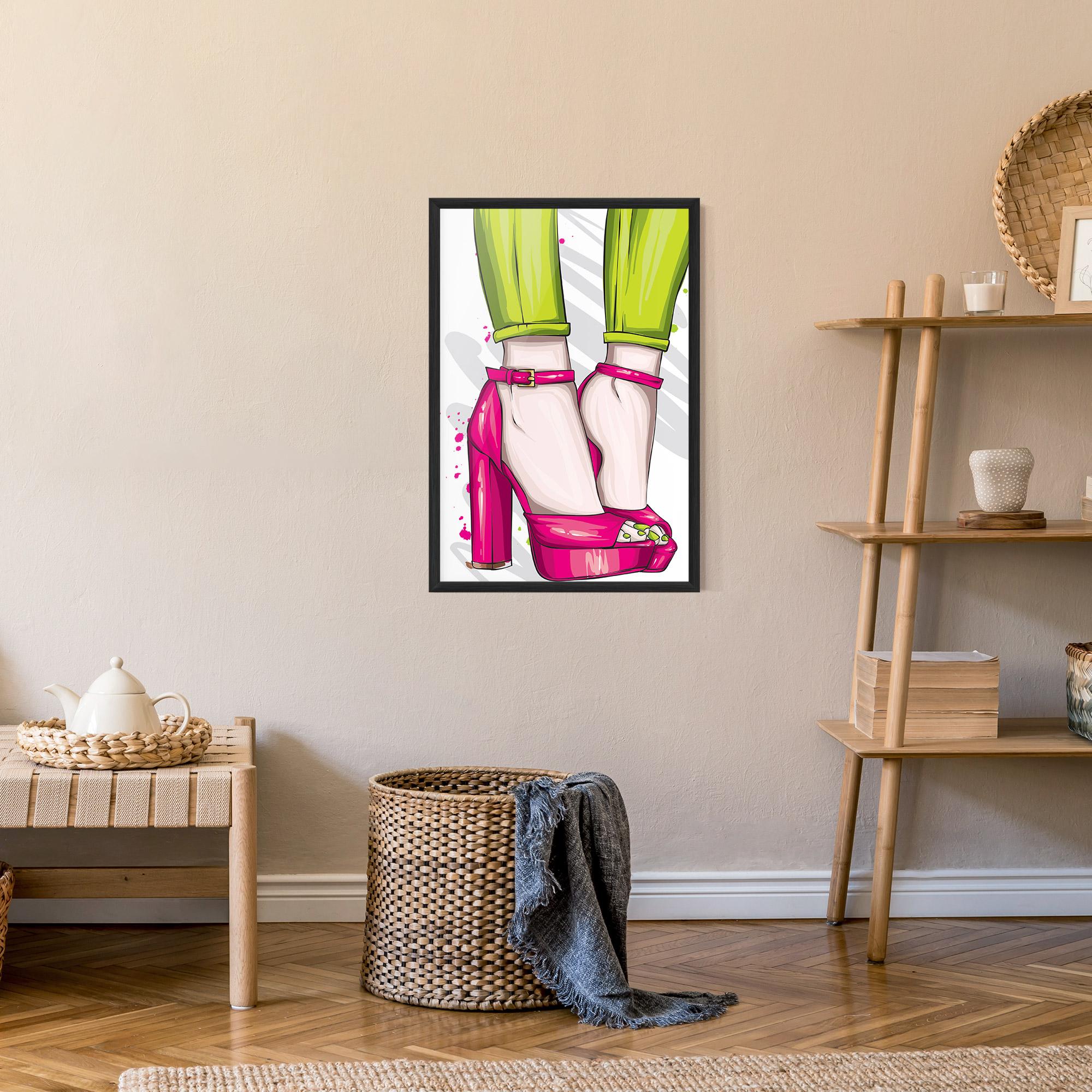 Poster Înrămat Green Nails mockup 9