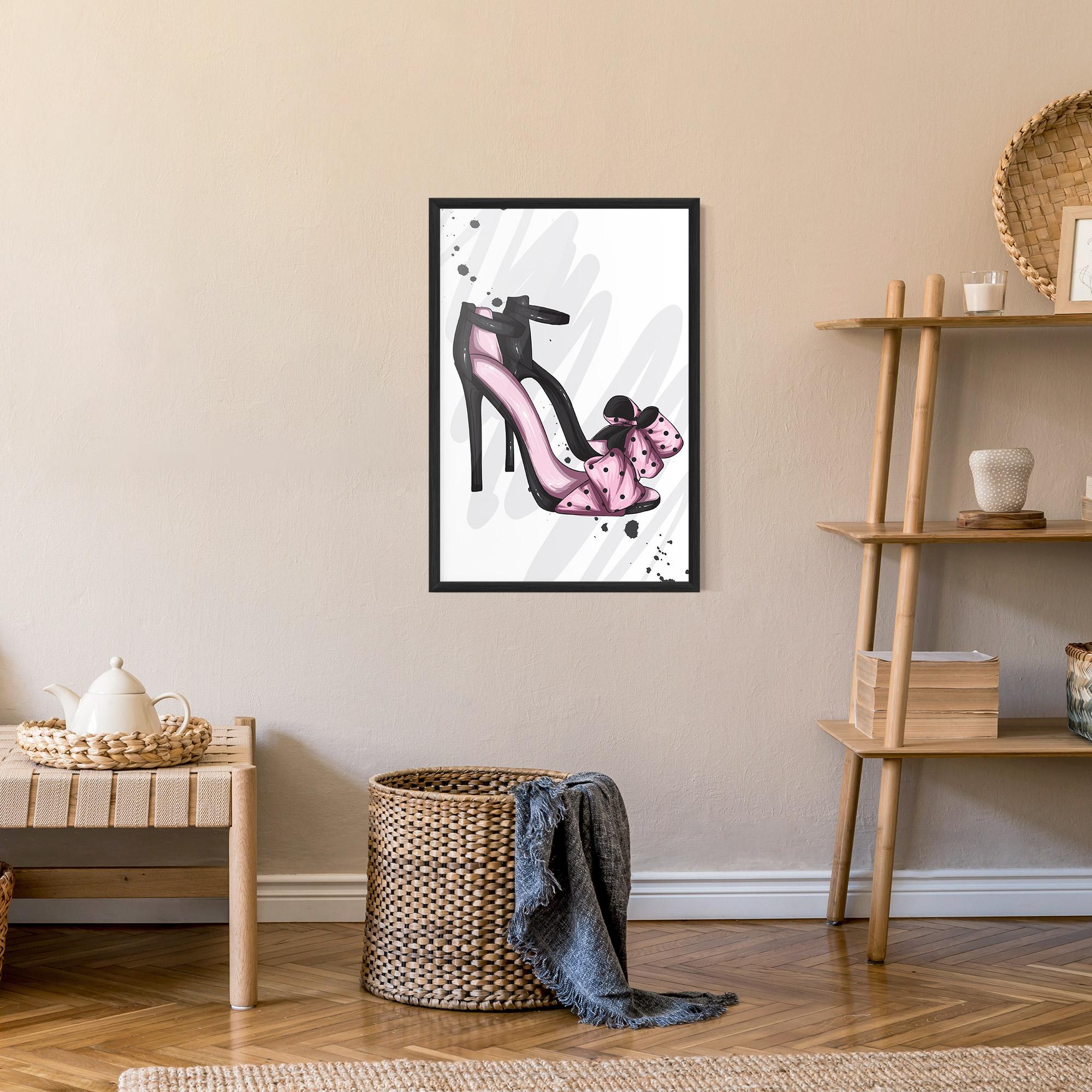 Poster Înrămat Pink Black Heels mockup 9