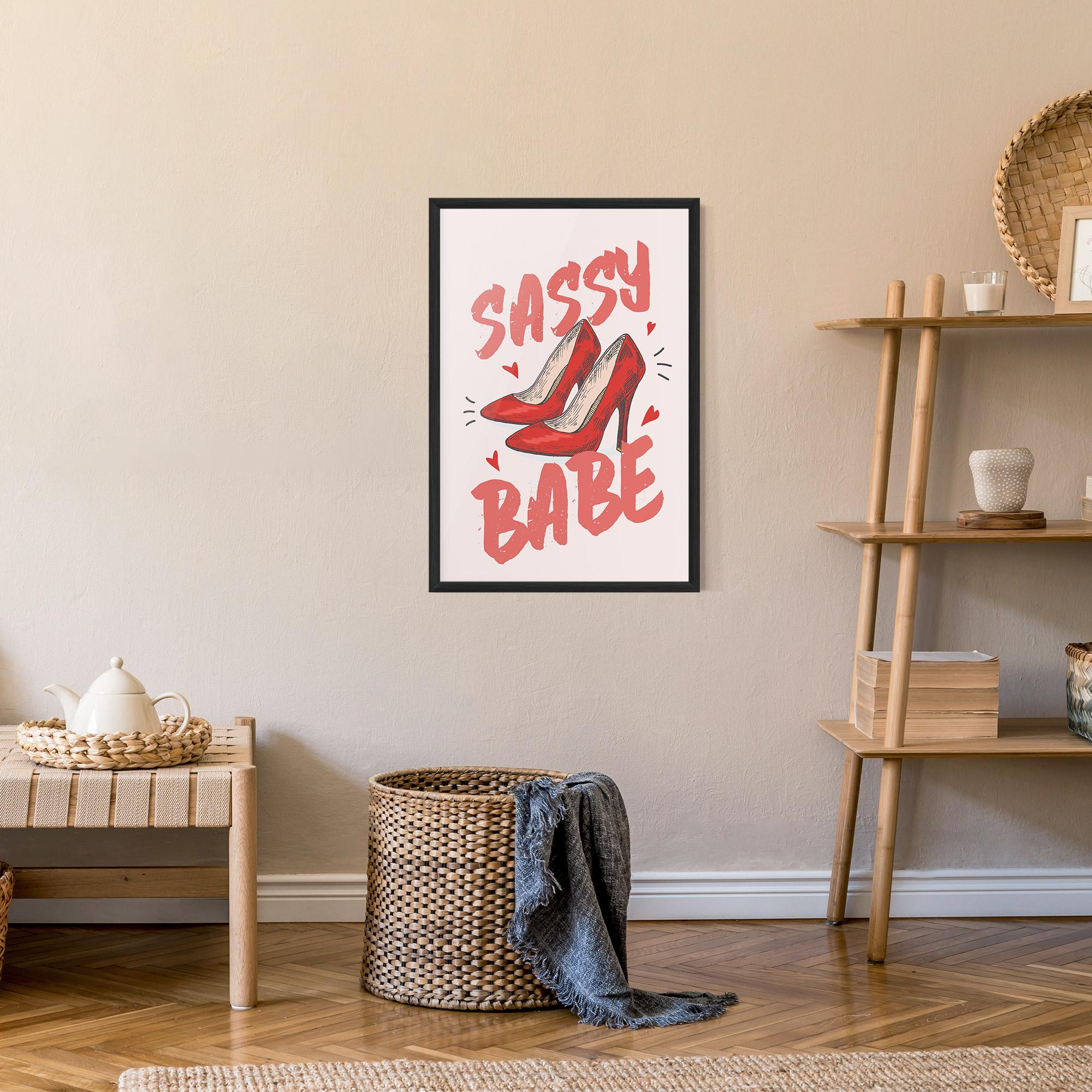 Poster Înrămat Sassy Babe mockup 9