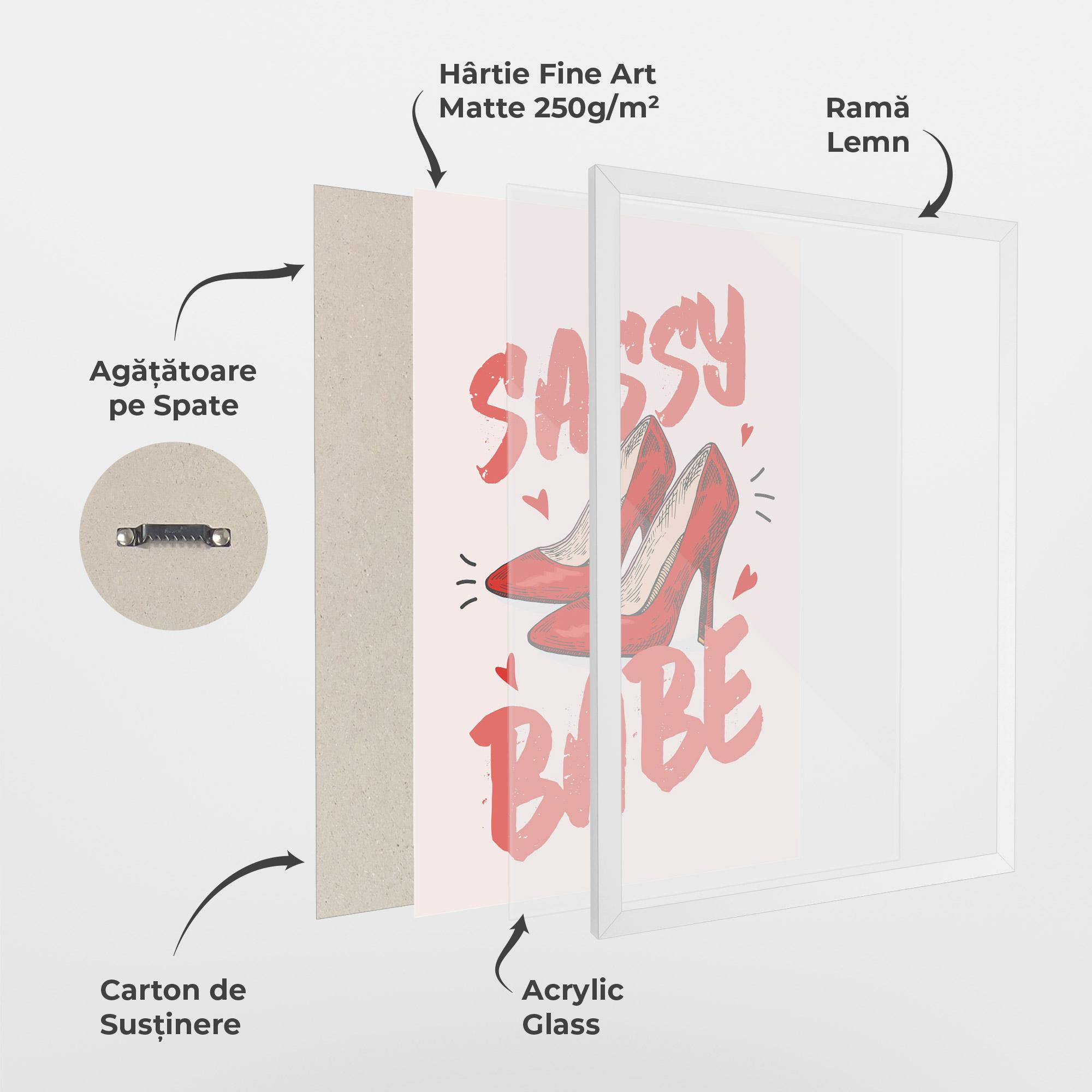 Poster Înrămat Sassy Babe mockup 1