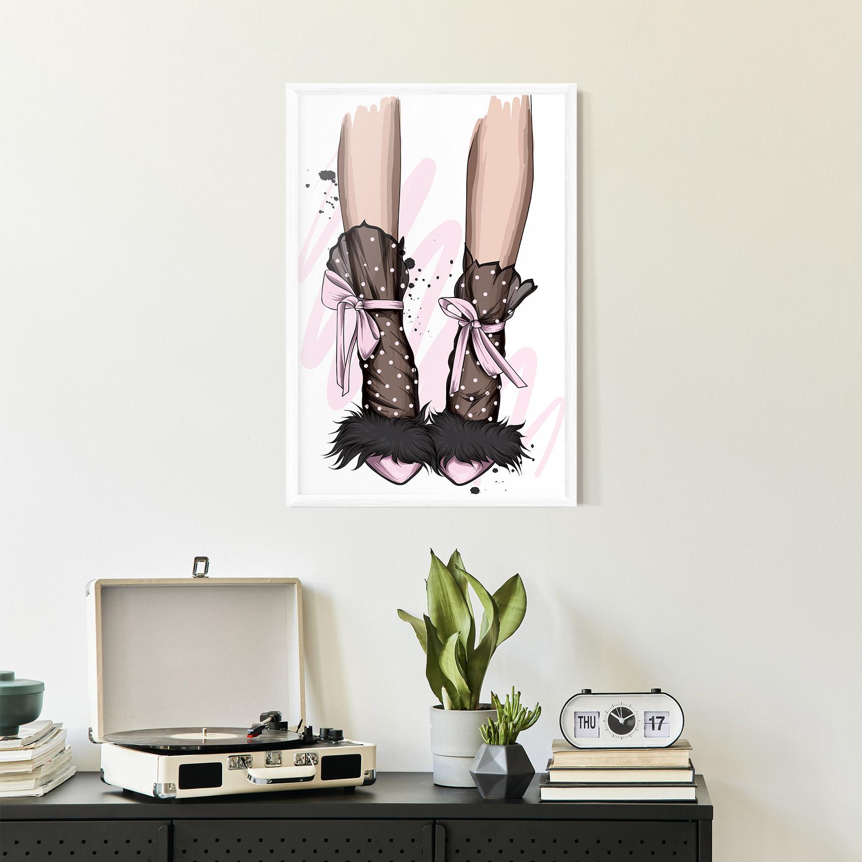 Poster Înrămat Black Cute Heels mockup 2