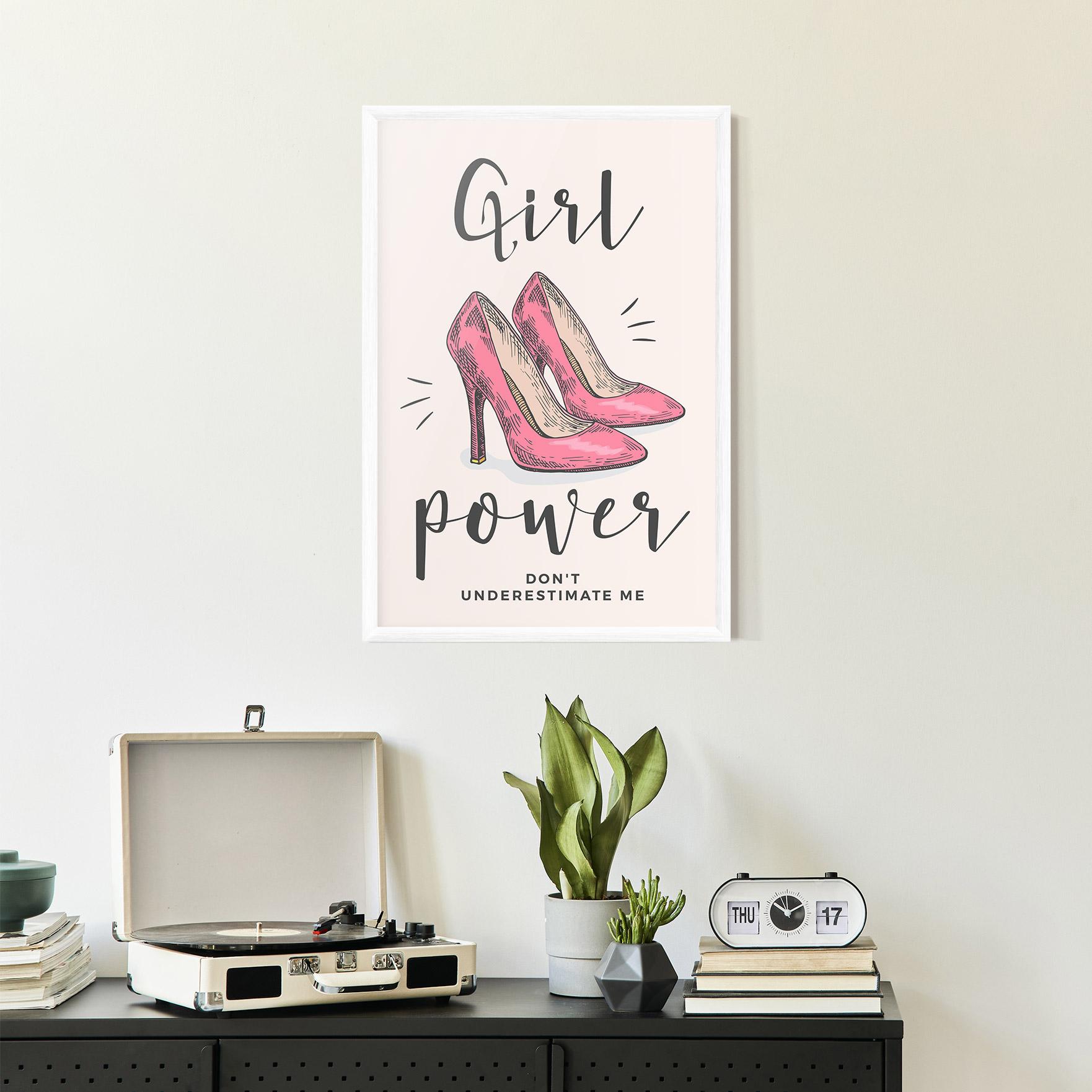 Poster Înrămat Girl Power mockup 2