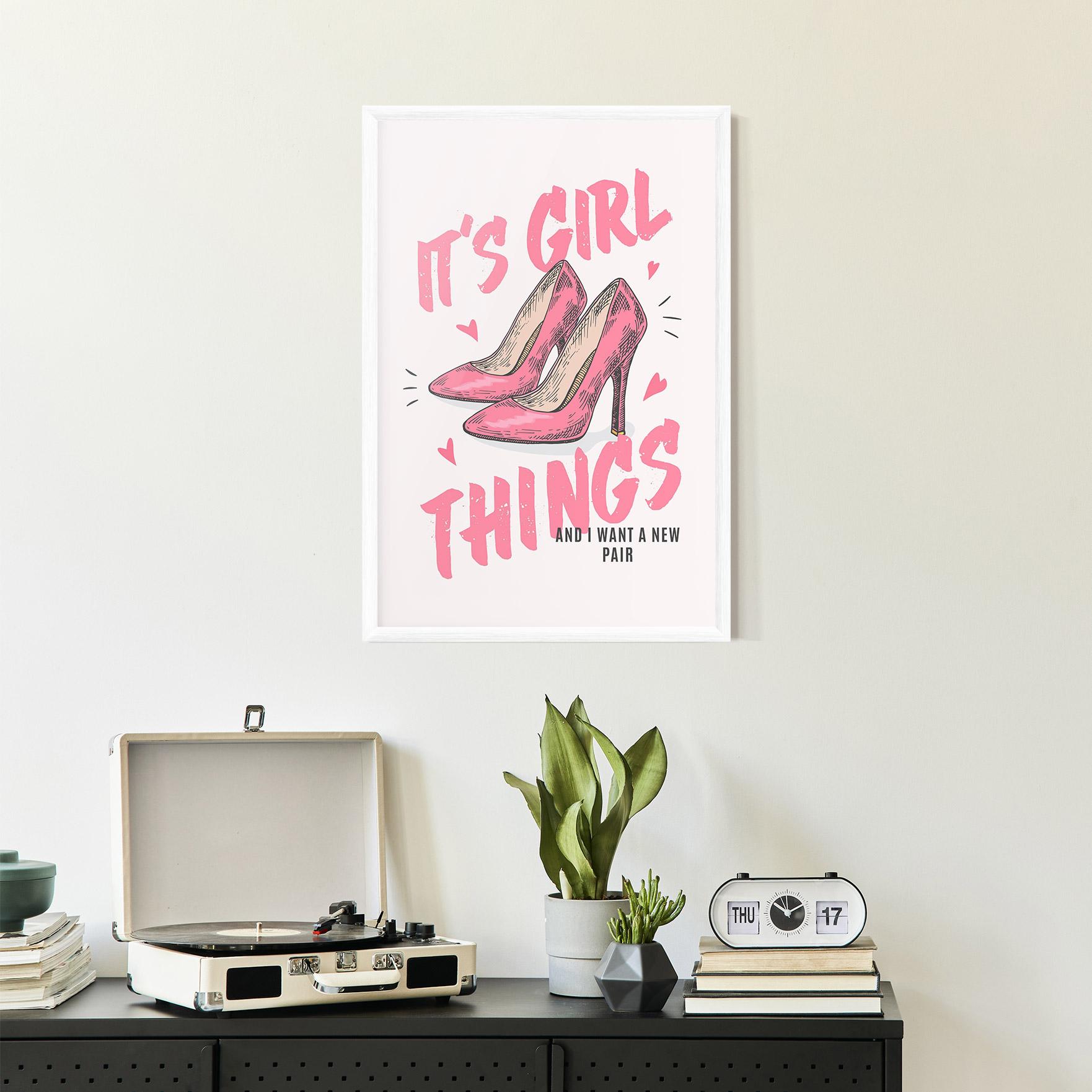 Poster Înrămat Girl Things mockup 2
