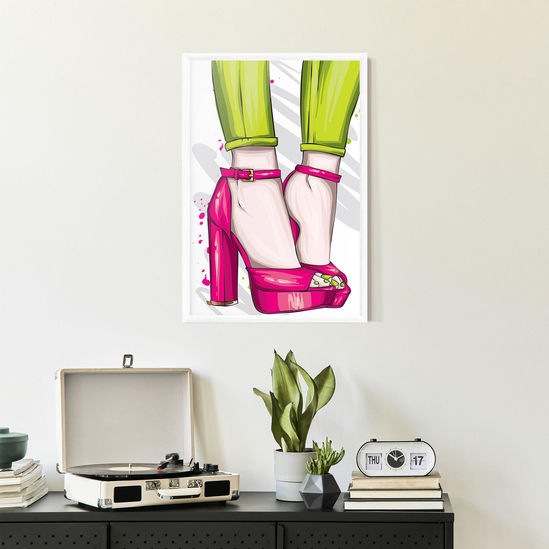 Poster Înrămat Green Nails mockup 2