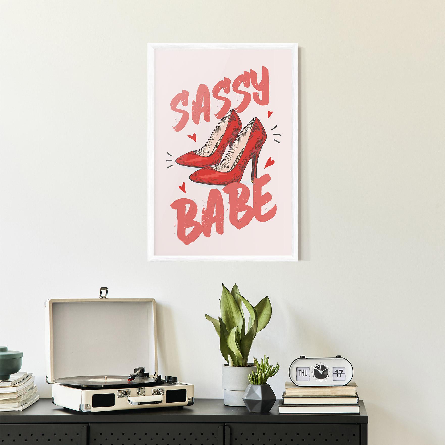 Poster Înrămat Sassy Babe mockup 2