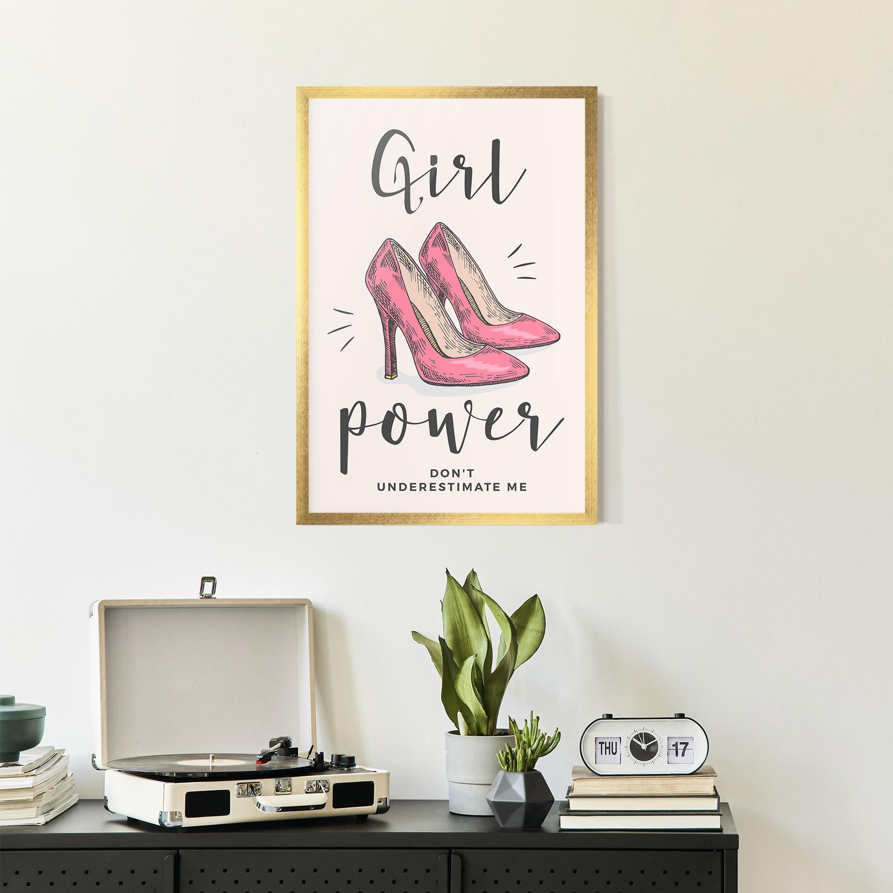Poster Înrămat Girl Power mockup 2