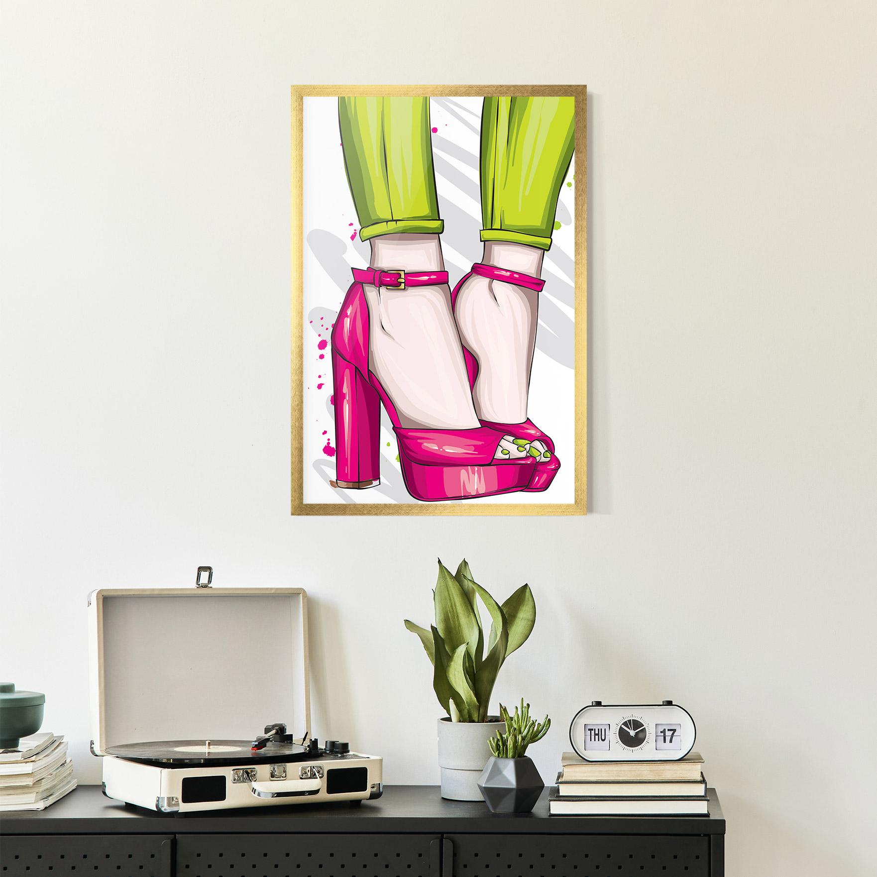 Poster Înrămat Green Nails mockup 2