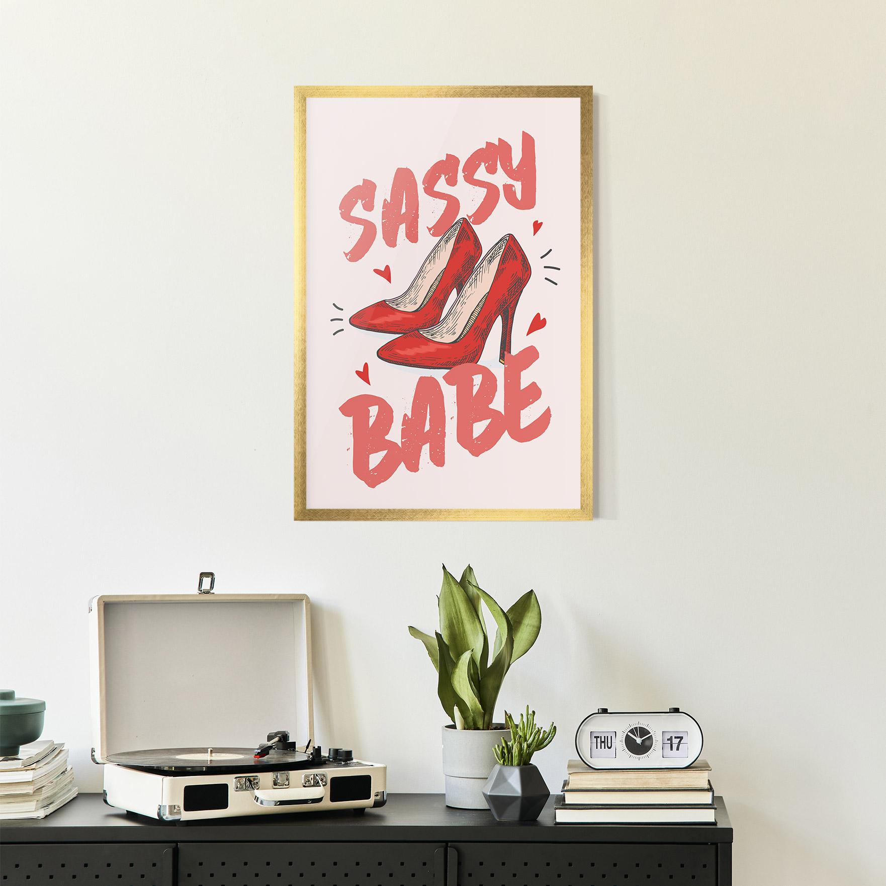Poster Înrămat Sassy Babe mockup 2