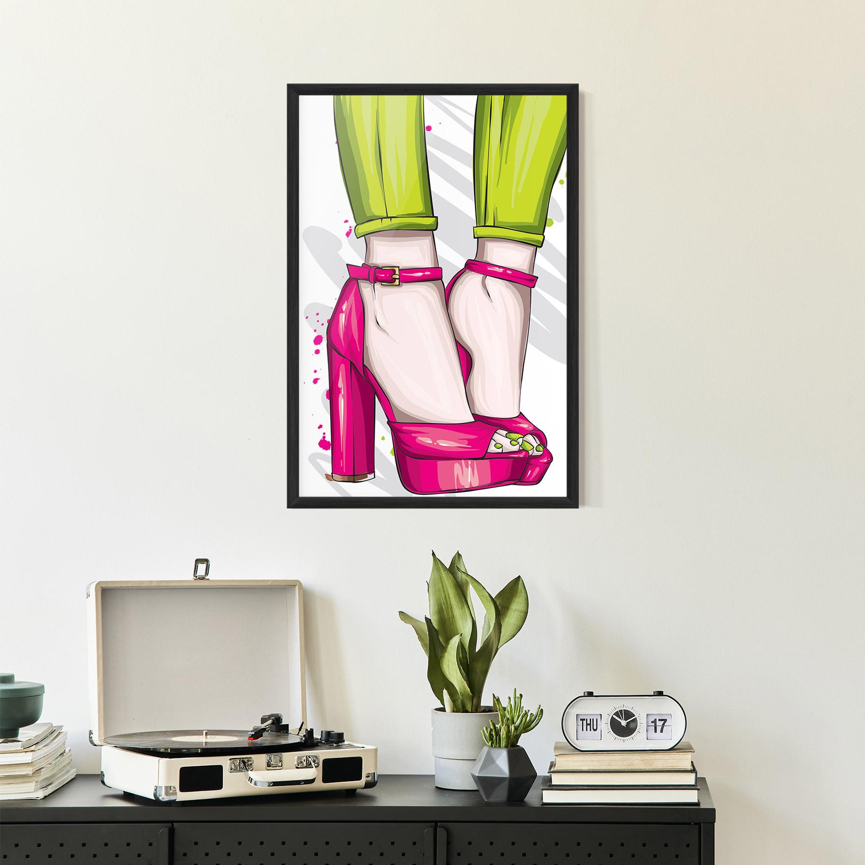 Poster Înrămat Green Nails mockup 2