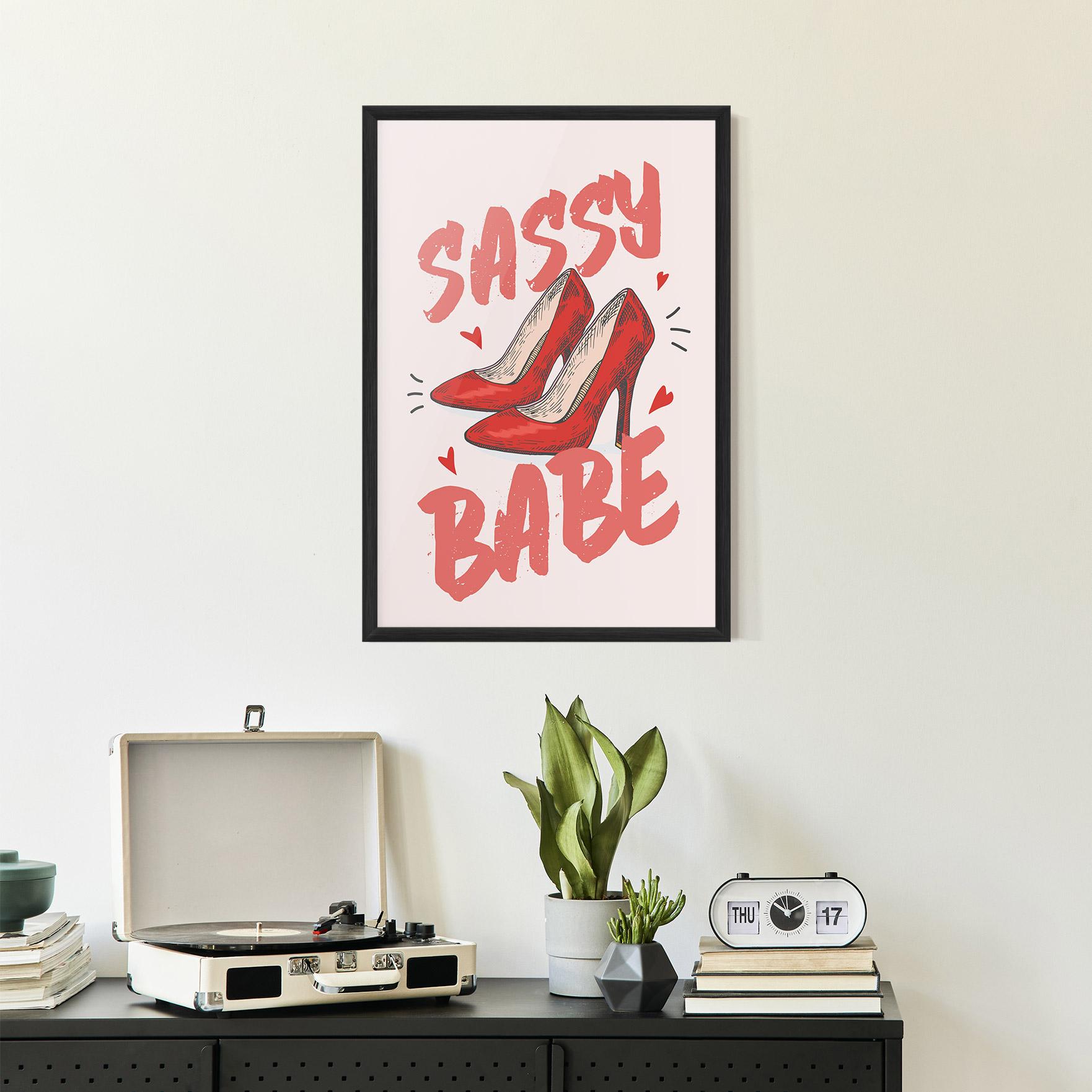 Poster Înrămat Sassy Babe mockup 2