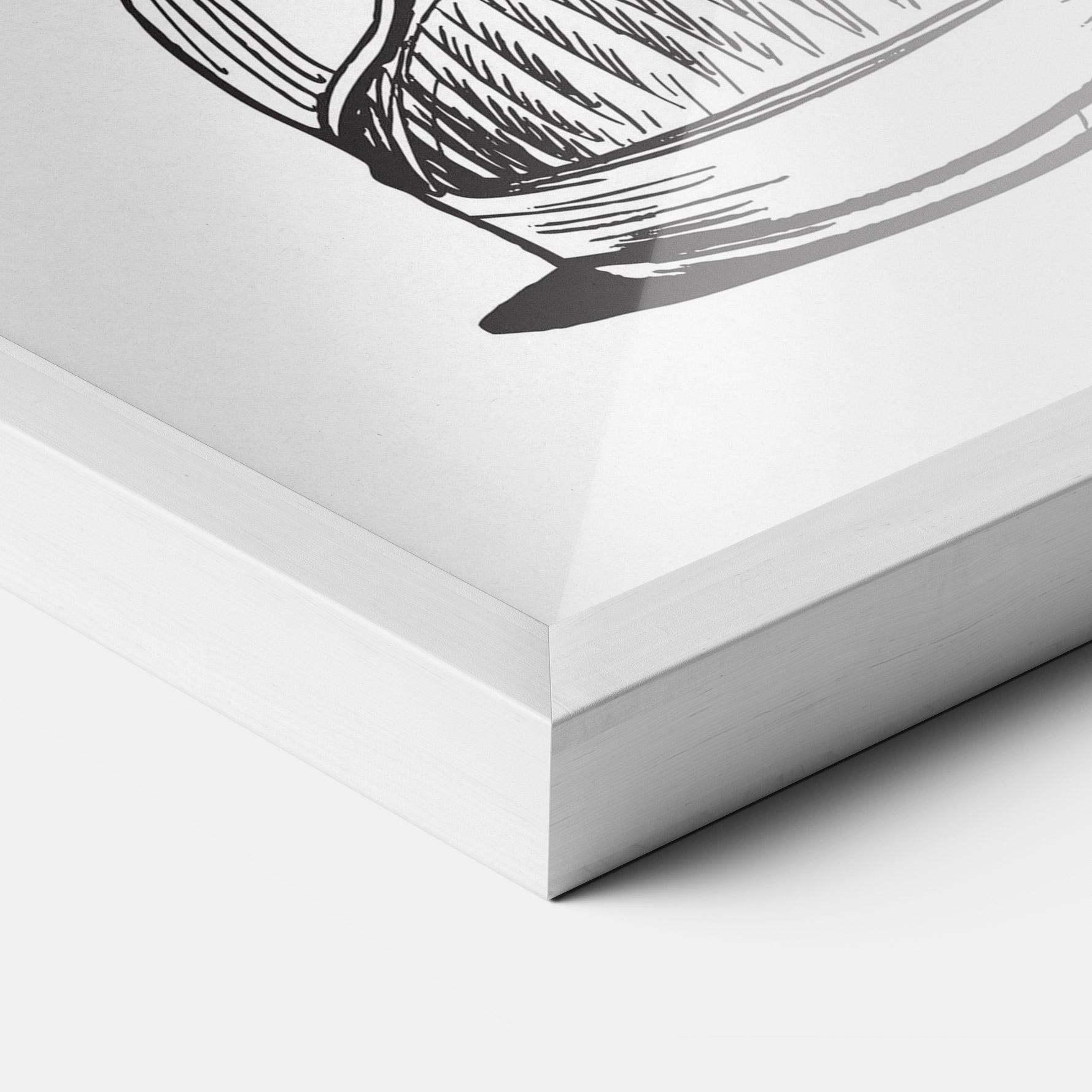 Poster Înrămat Flower In Shoes mockup 3