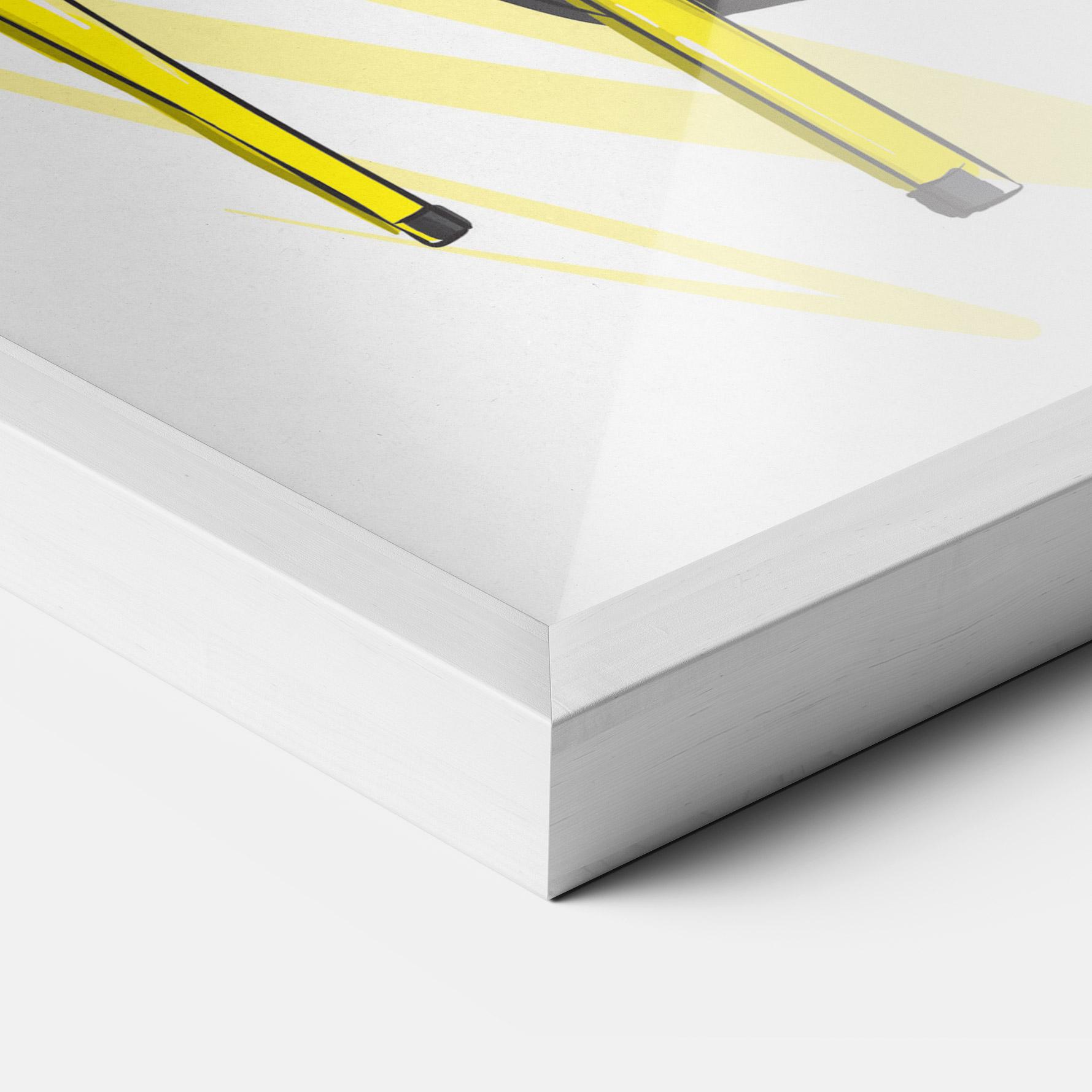 Poster Înrămat Yellow Shoes mockup 3