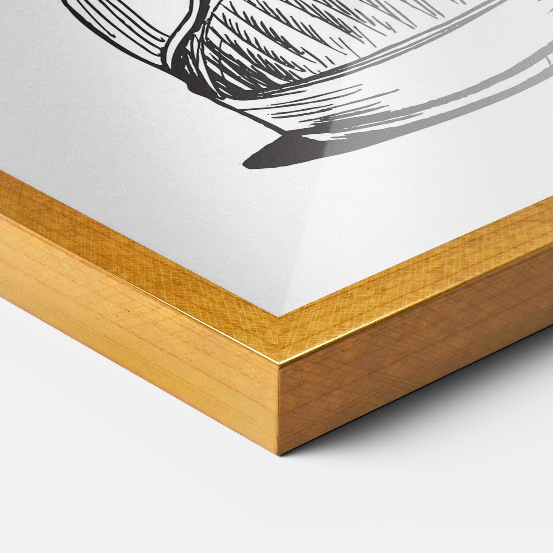 Poster Înrămat Flower In Shoes mockup 3