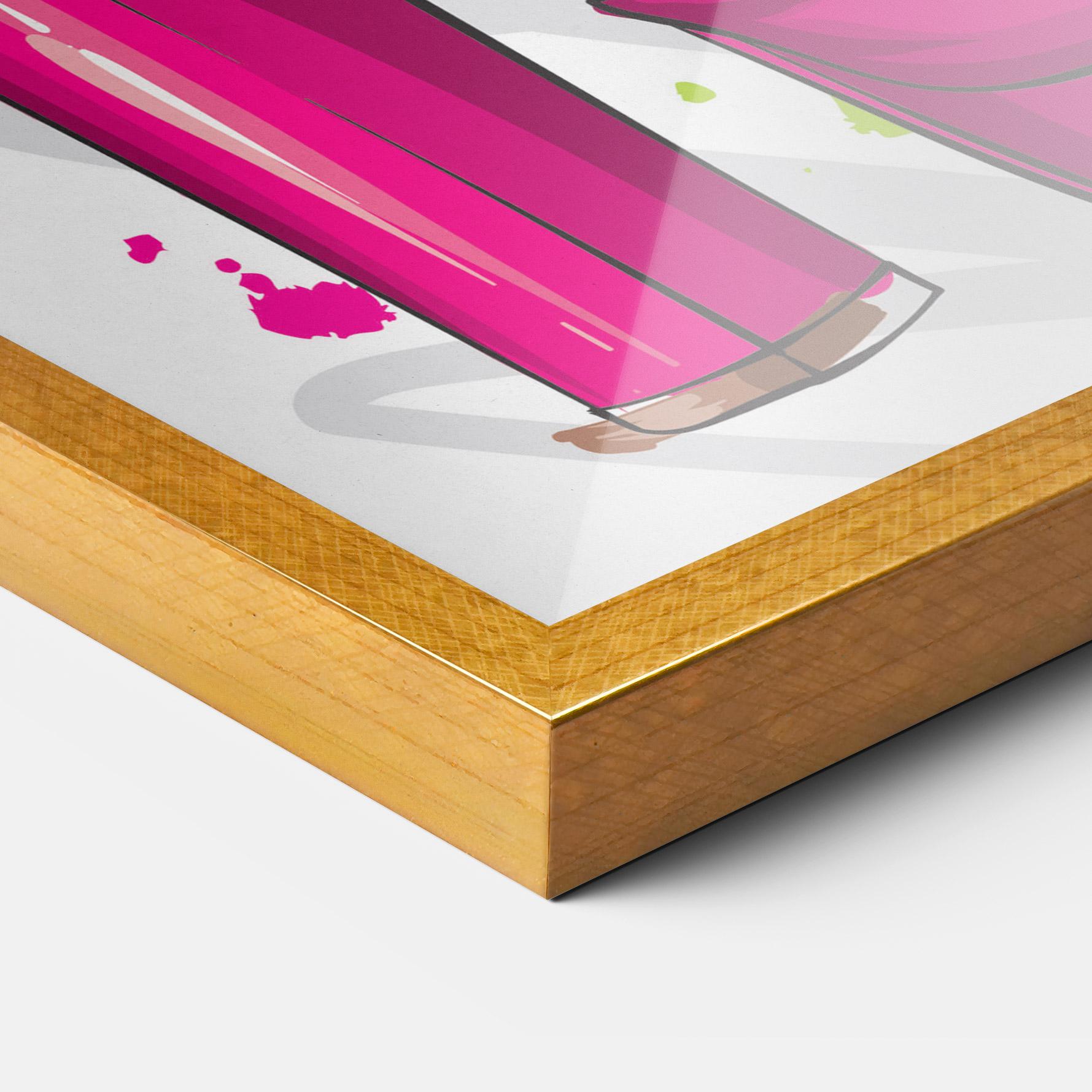 Poster Înrămat Green Nails mockup 3