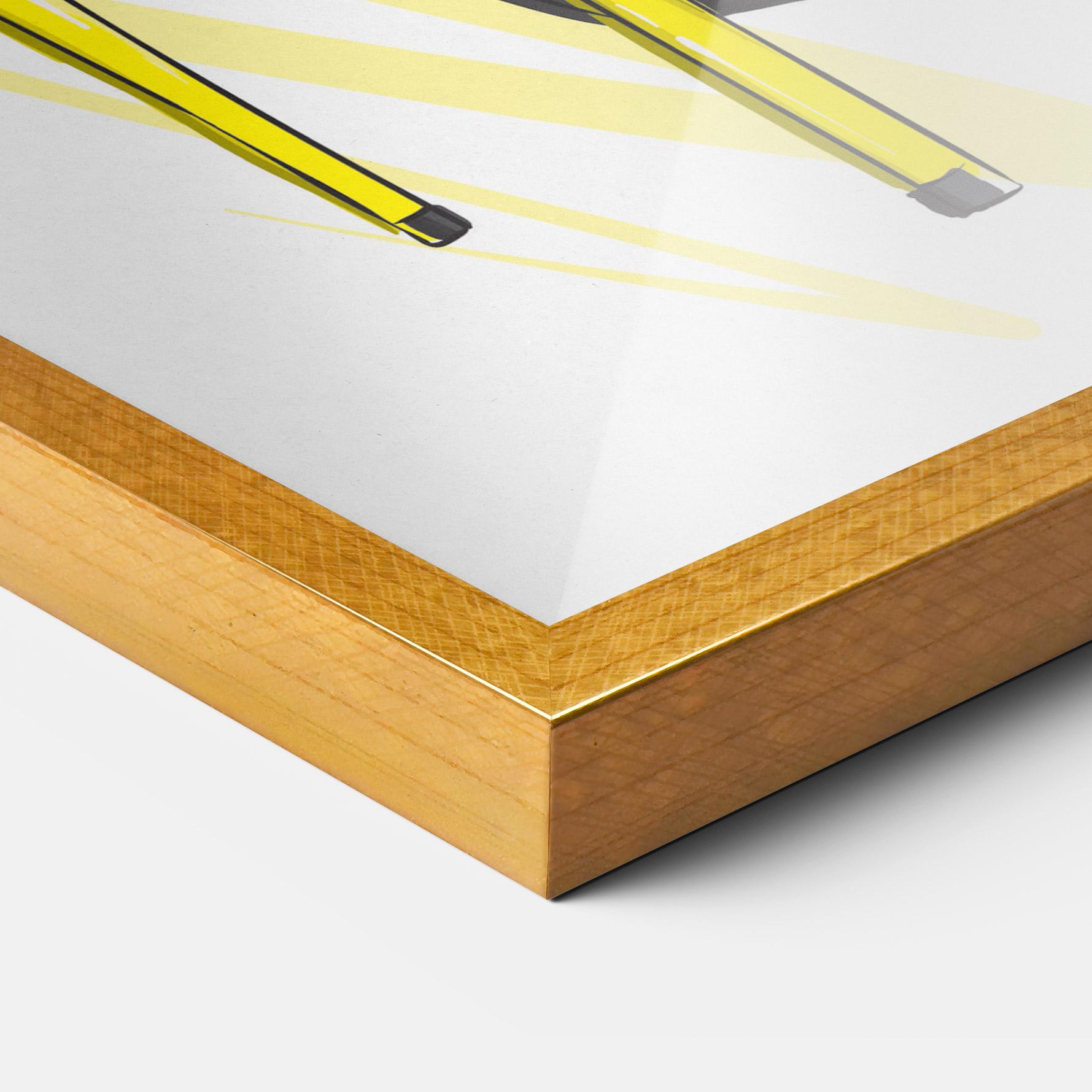 Poster Înrămat Yellow Shoes mockup 3