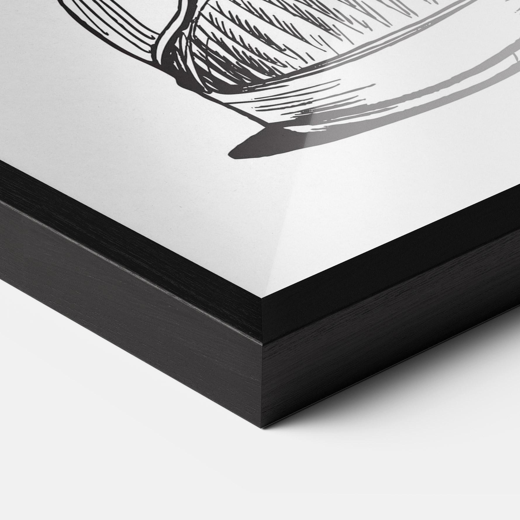 Poster Înrămat Flower In Shoes mockup 3