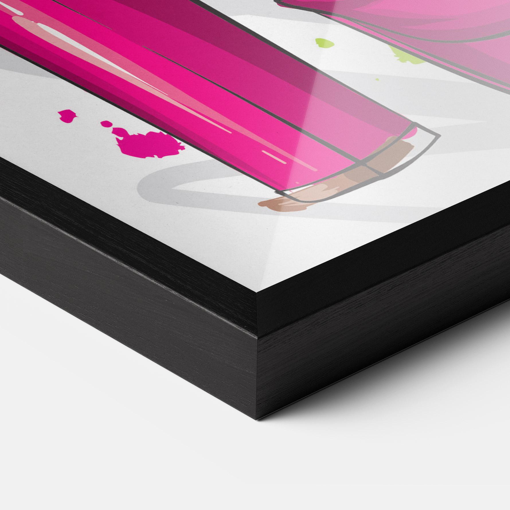 Poster Înrămat Green Nails mockup 3