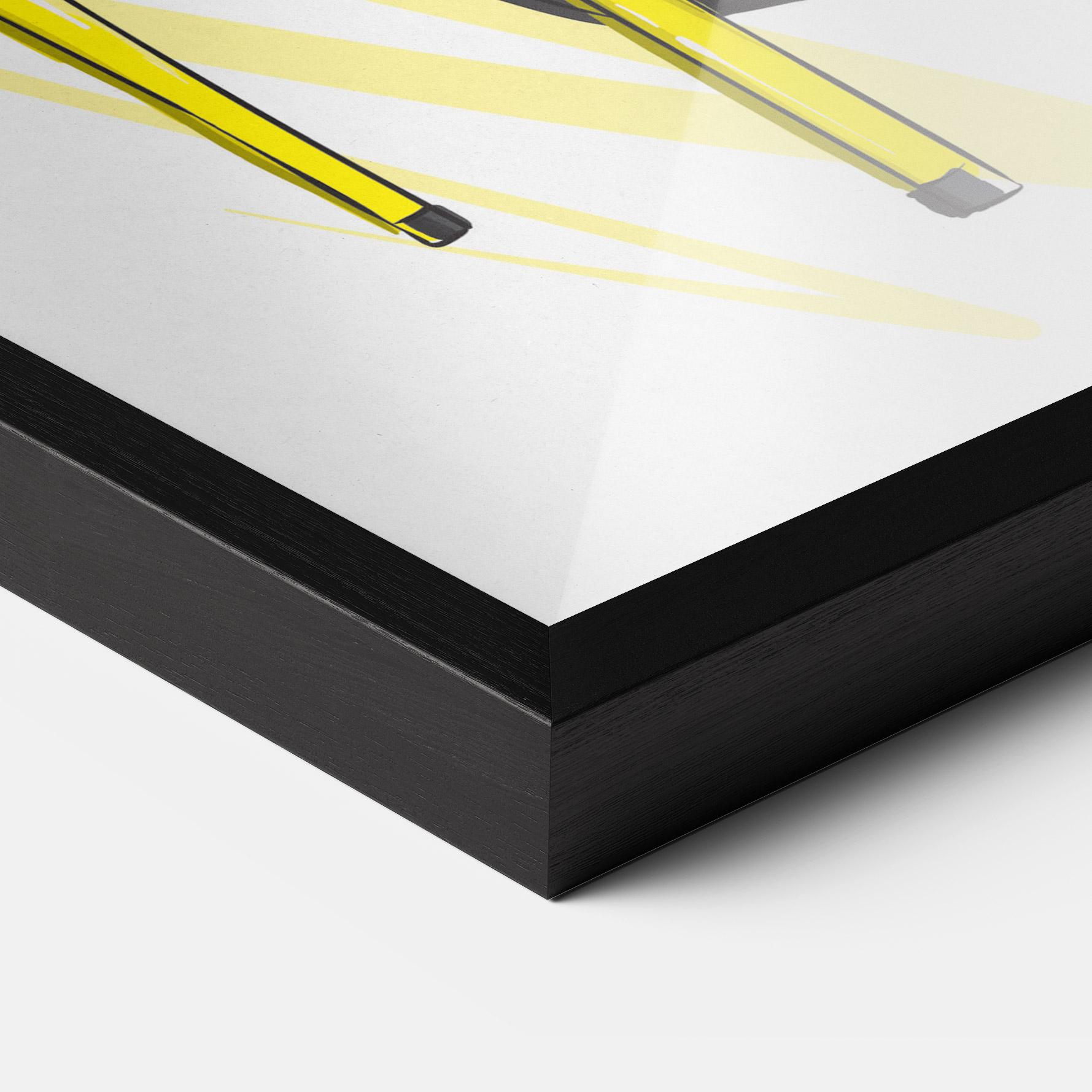 Poster Înrămat Yellow Shoes mockup 3