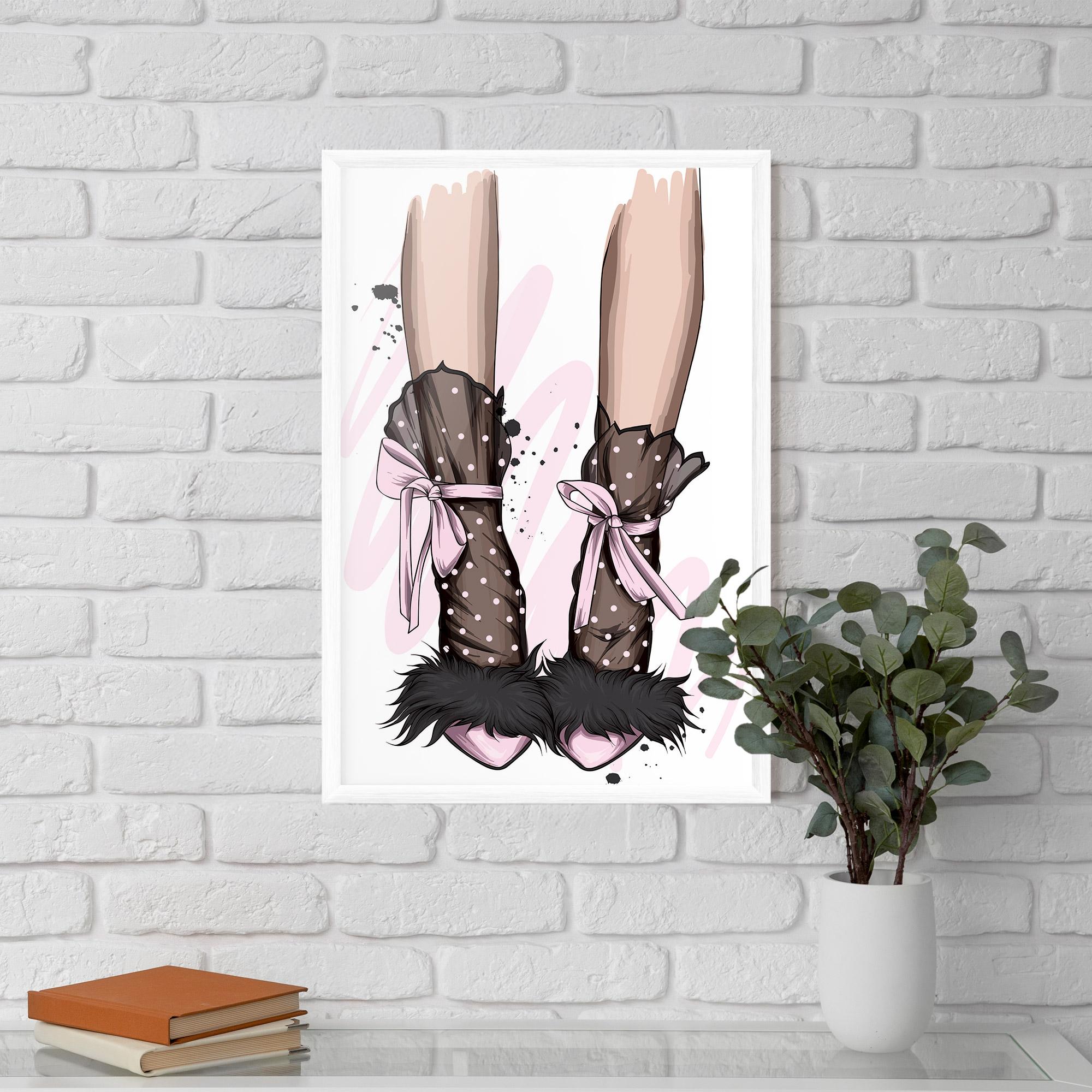 Poster Înrămat Black Cute Heels mockup 5