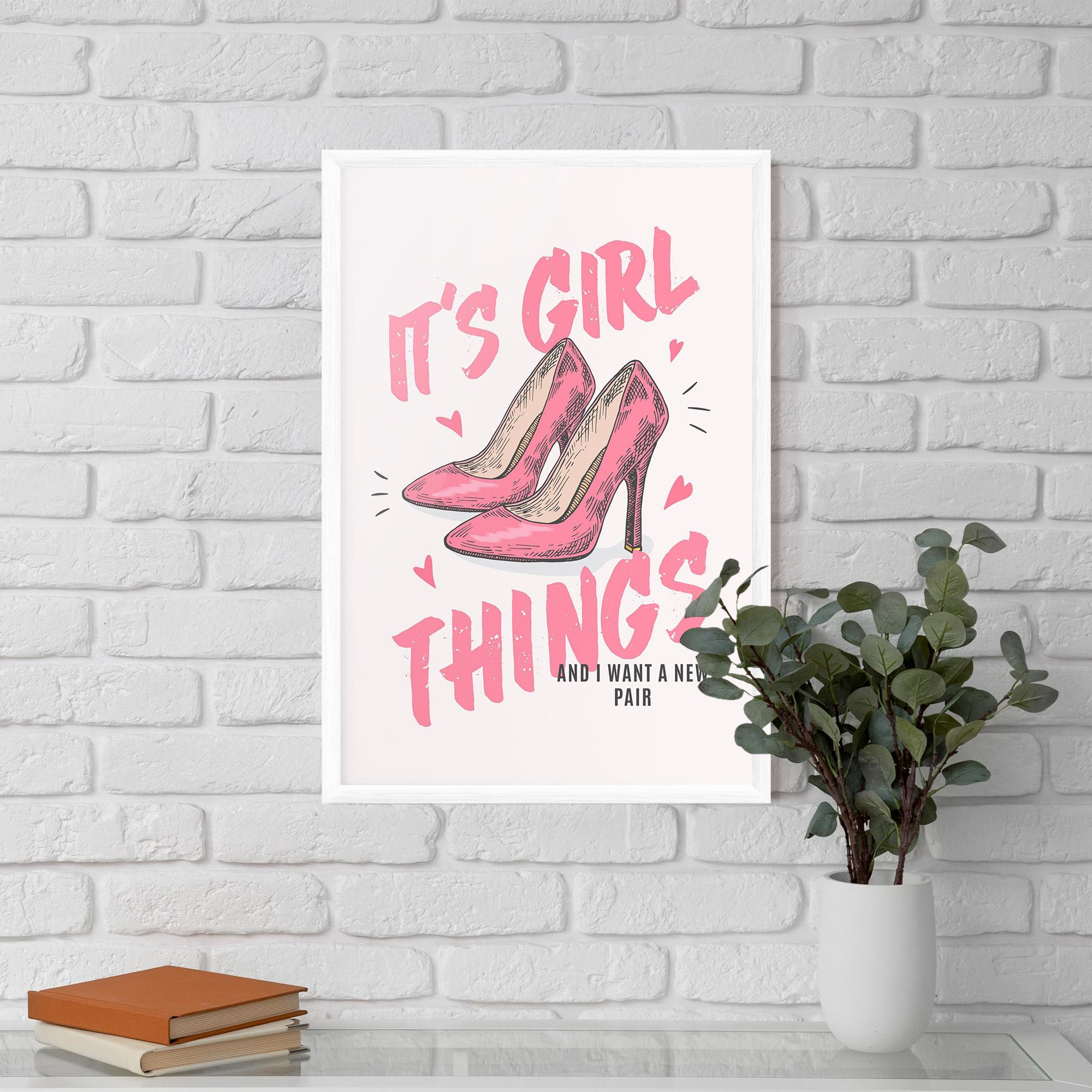Poster Înrămat Girl Things mockup 5