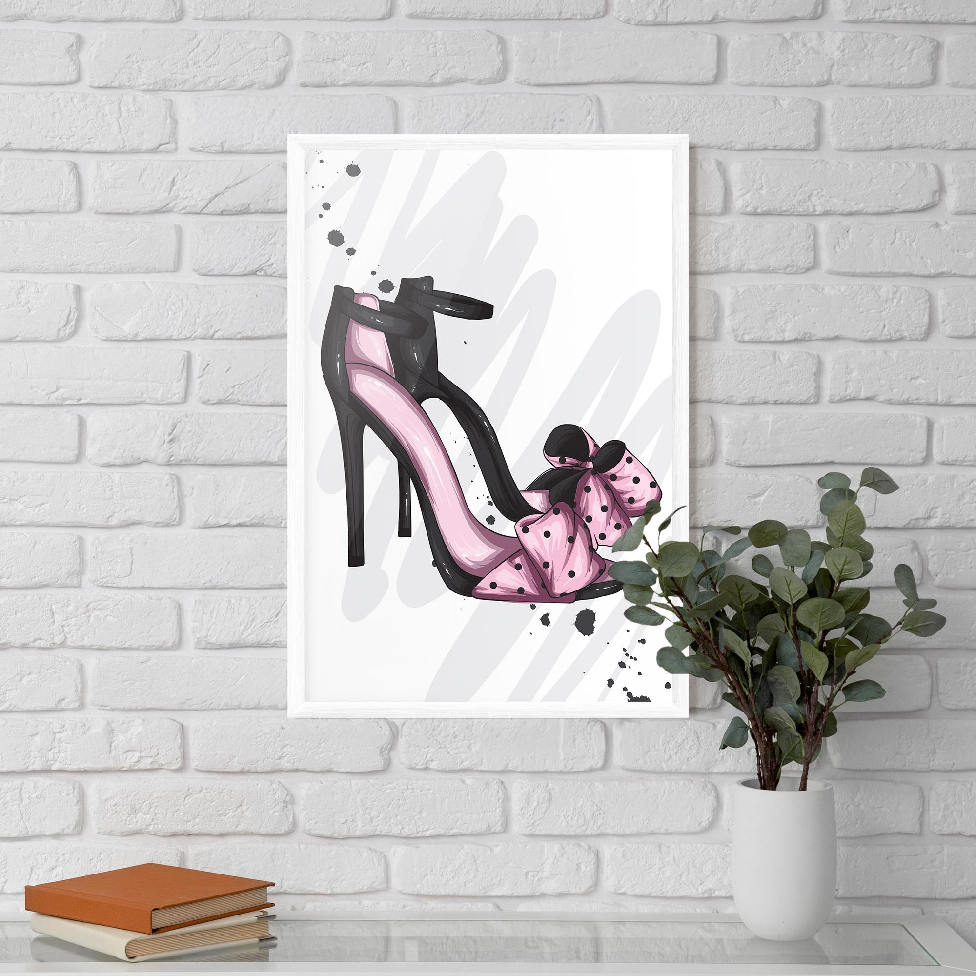 Poster Înrămat Pink Black Heels mockup 5