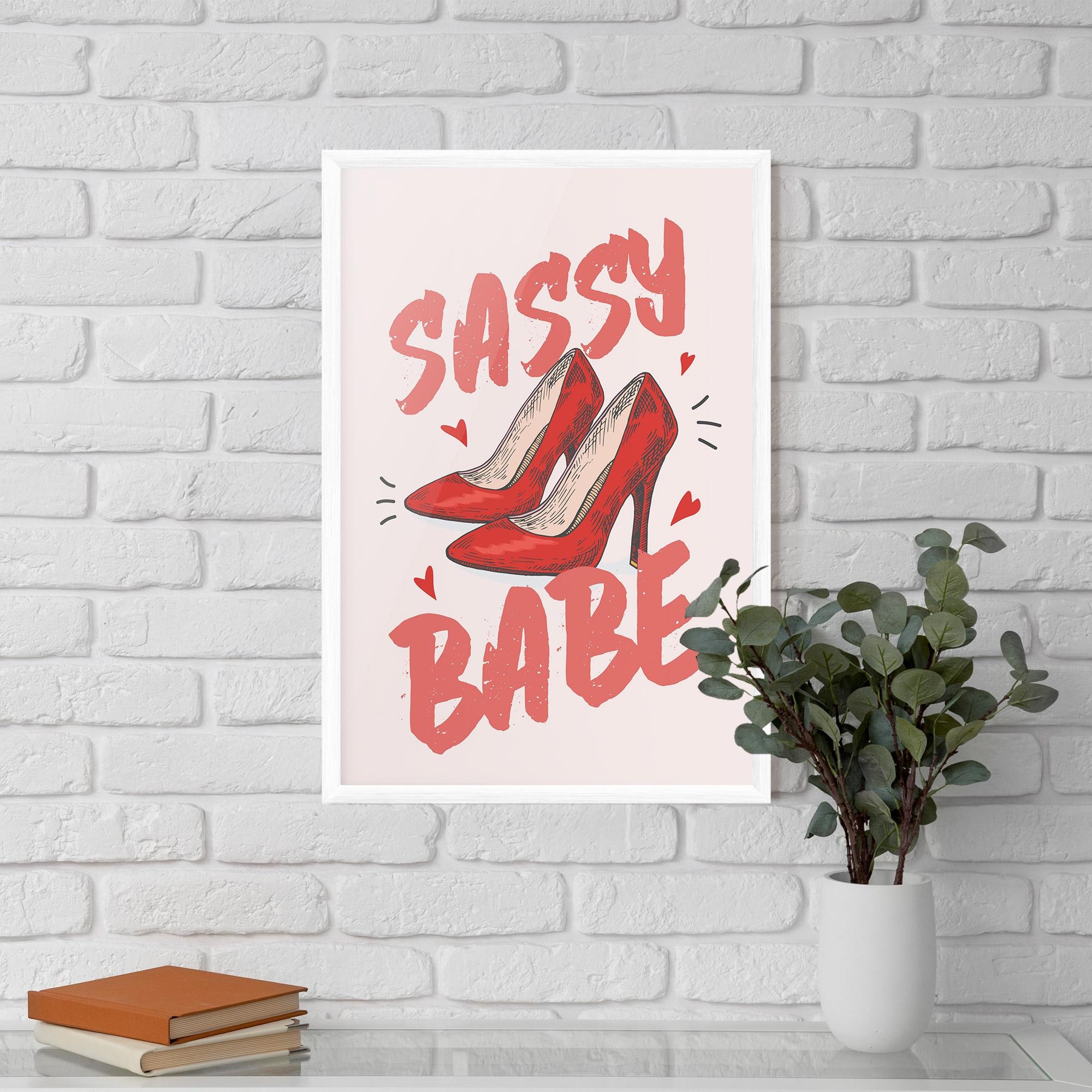 Poster Înrămat Sassy Babe mockup 5