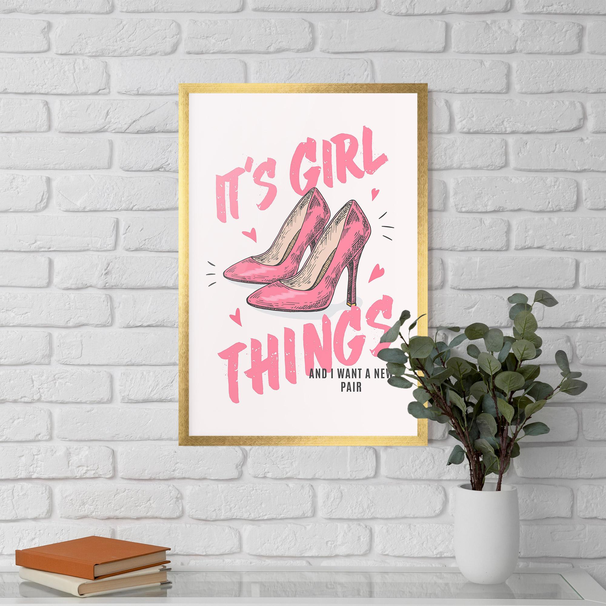 Poster Înrămat Girl Things mockup 5